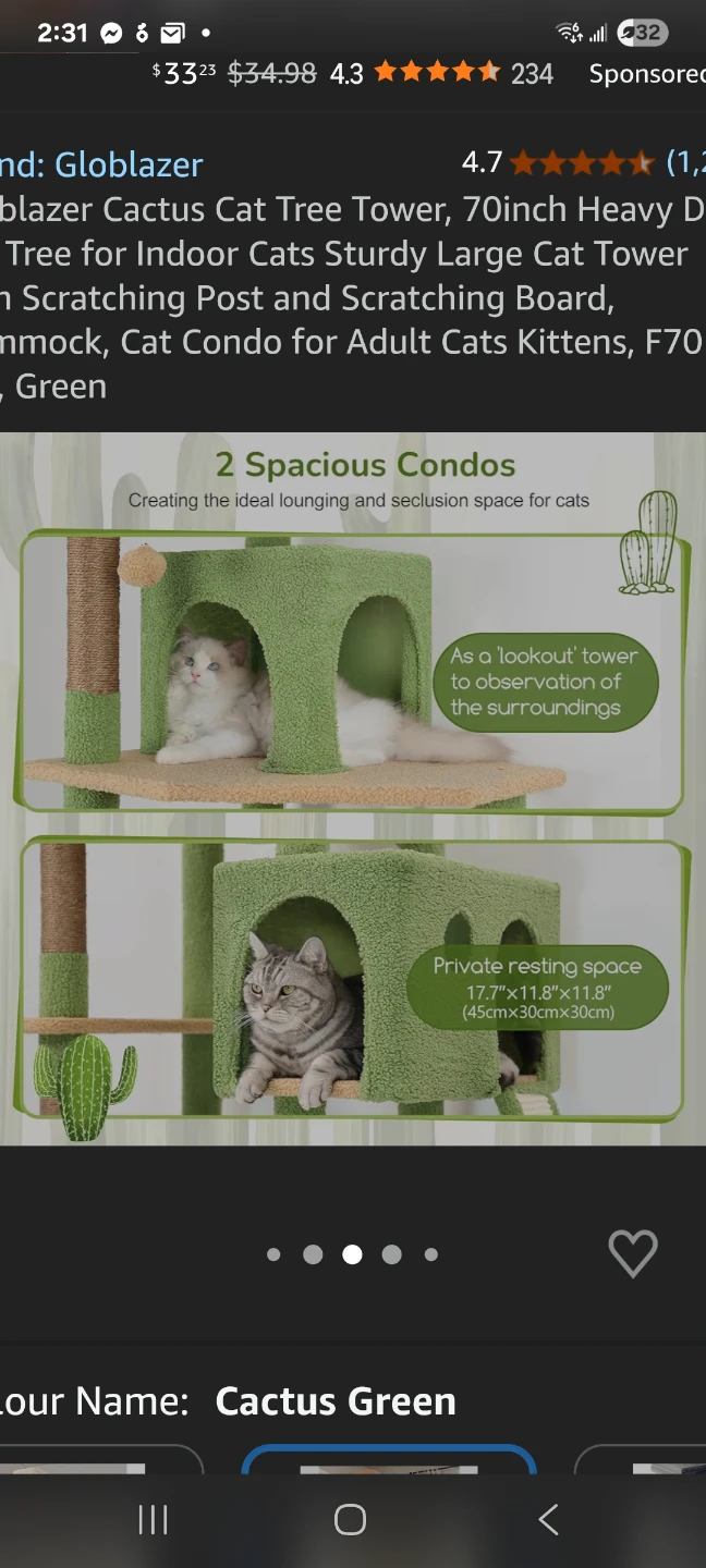 XXLarge Cat Tree 70in Brand new - photo 3