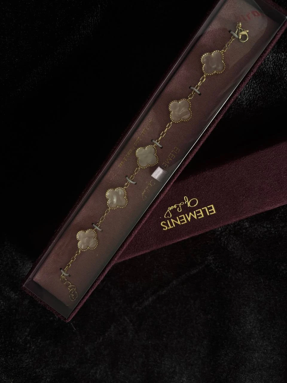 Elements of Love Clover Motif Bracelet
