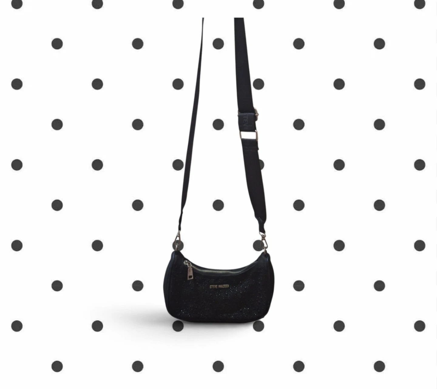 🏈Gorgeous Steve Madden Black Rhinestone Purse🏈 - photo 4