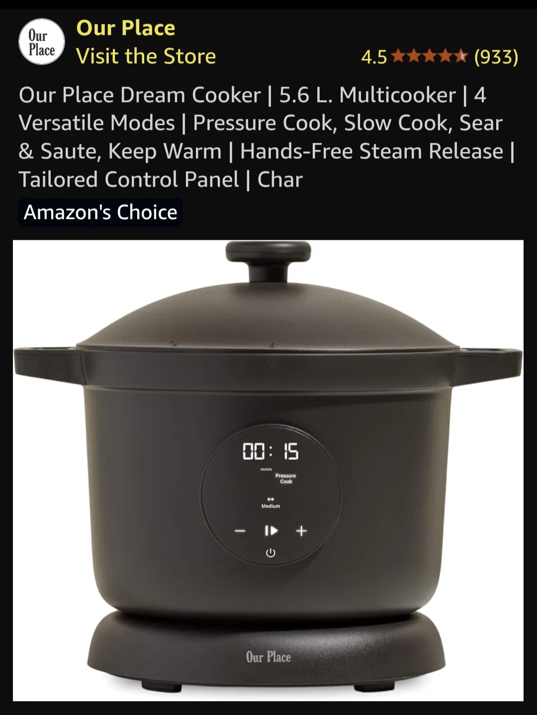Dream cooker