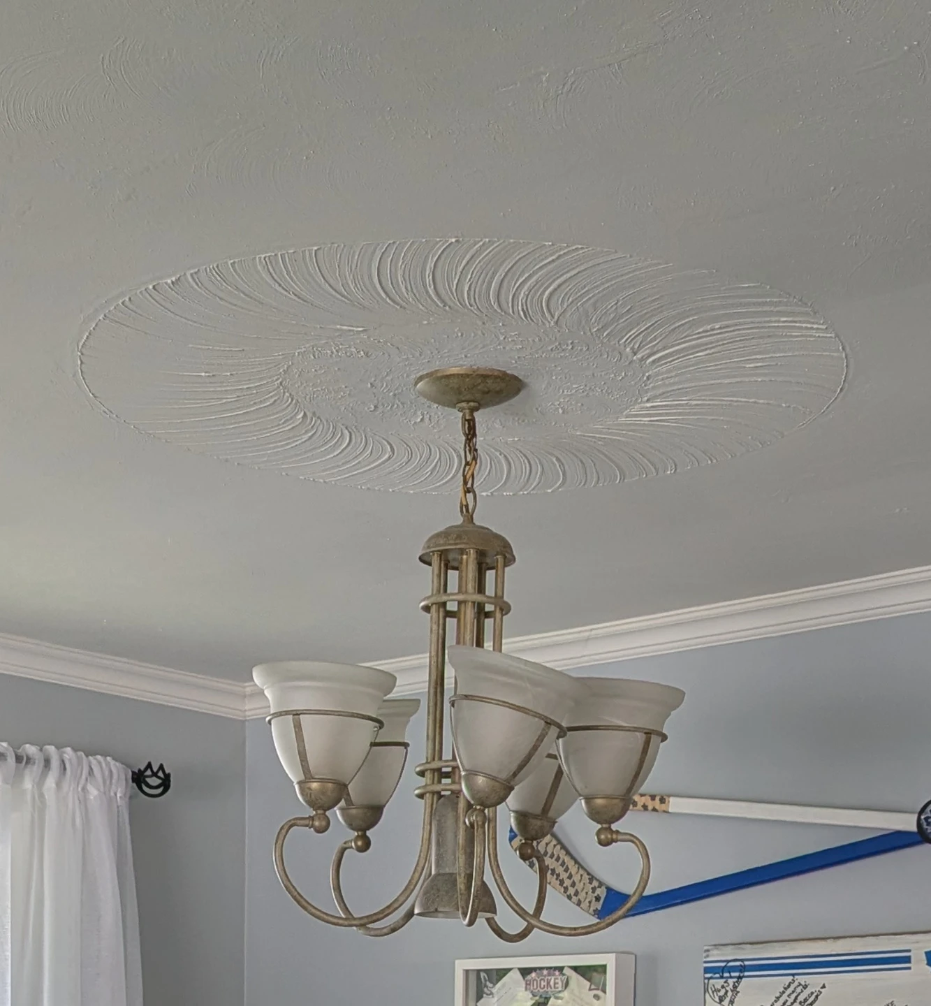 Five-Light Brushed Nickel Chandelier - photo 2