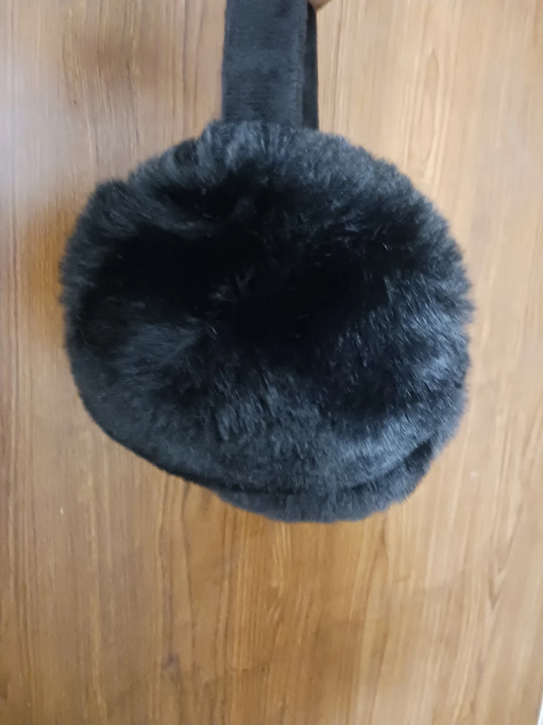 🏈 Black Faux Fur Earmuffs - photo 2