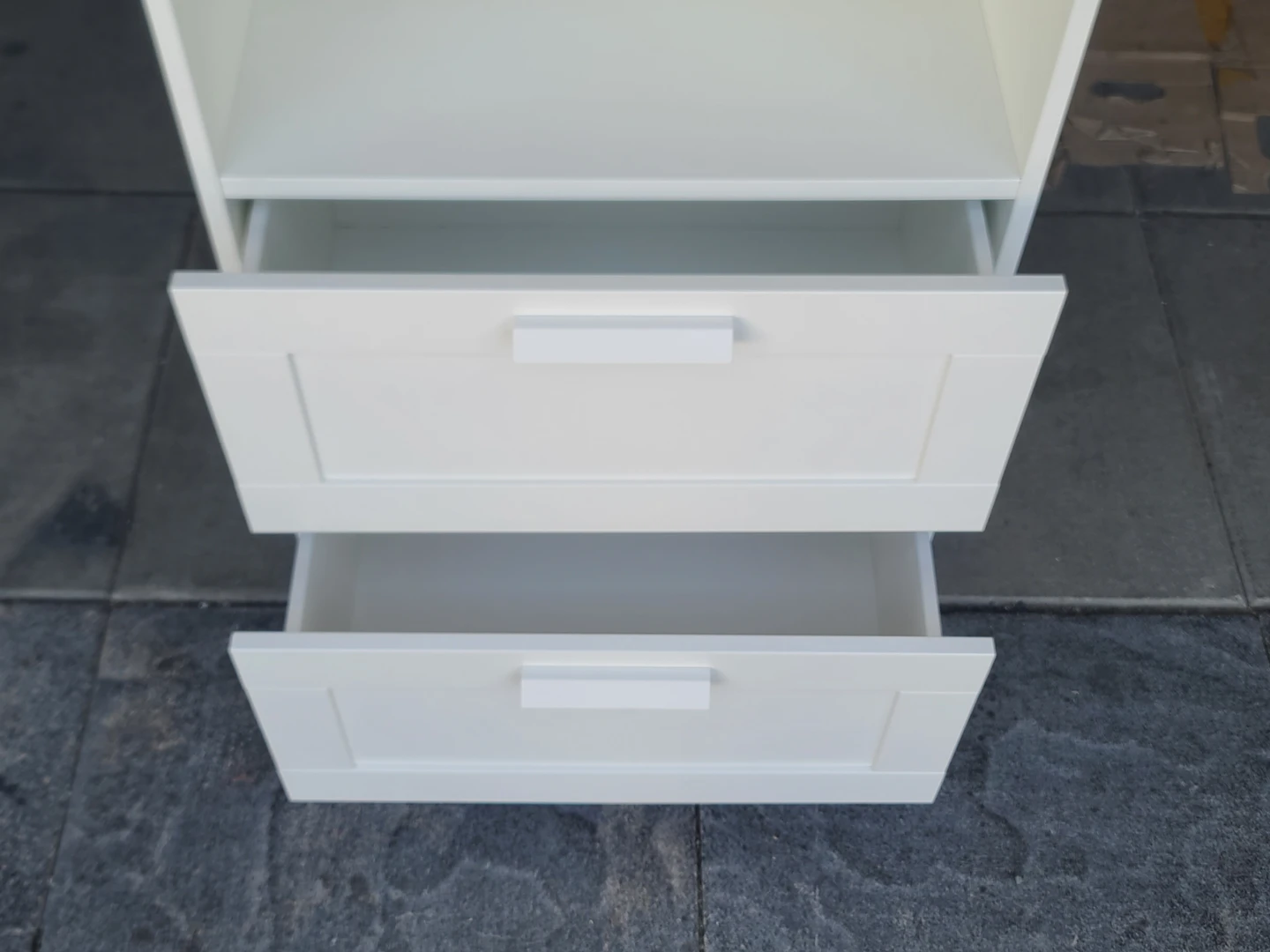 White Bookcase with Two Drawers - photo 4