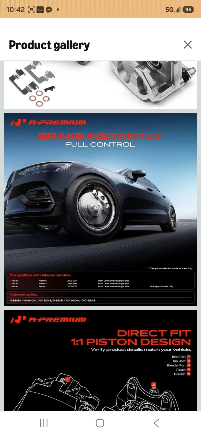 A-Premium Brake Caliper for Nissan - photo 2