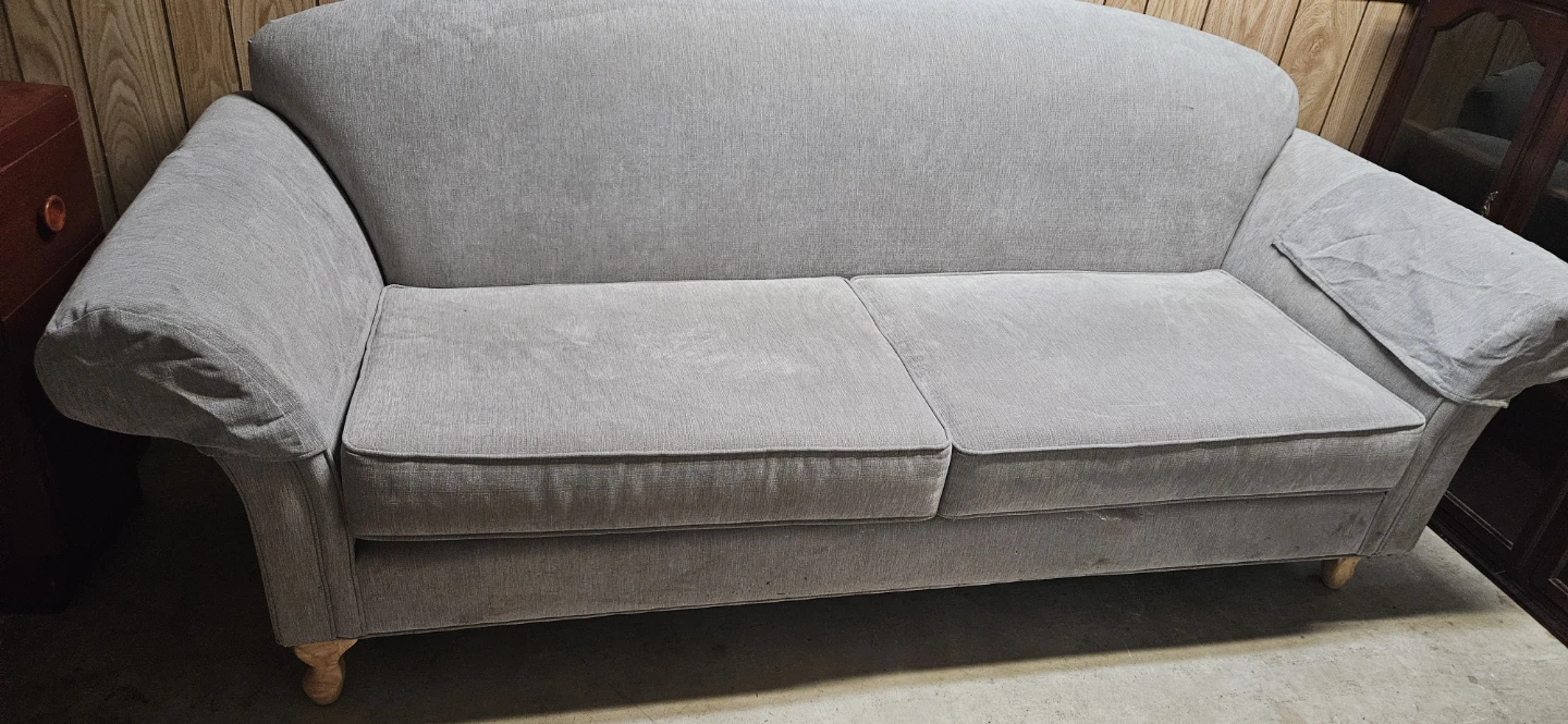 Light grey two-seater sofa - photo 2