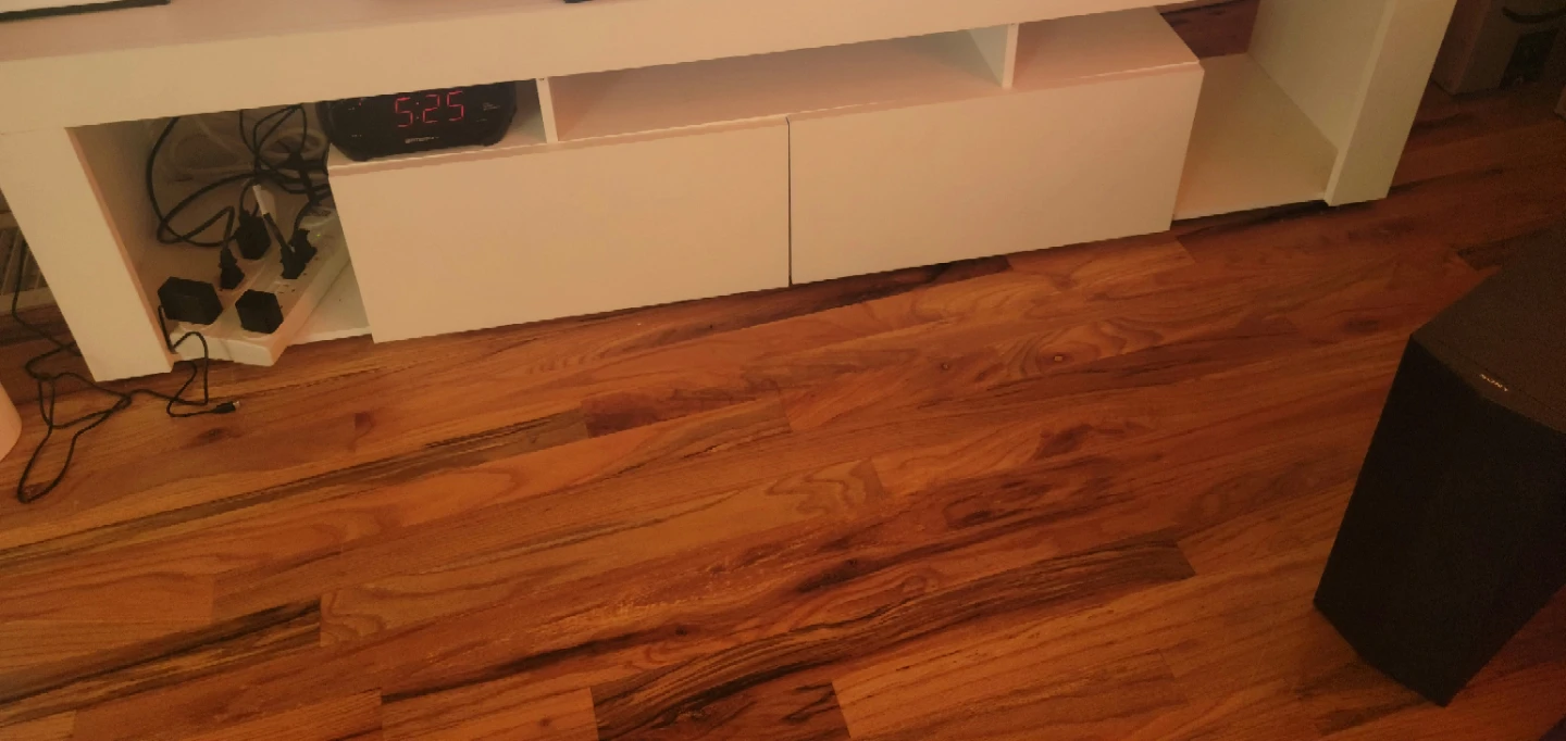 White Media Console TV Stand - photo 2