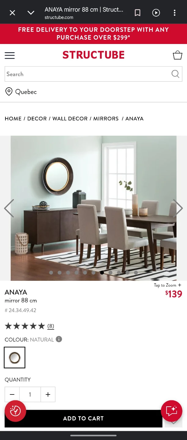 Structube Anaya mirror - photo 2