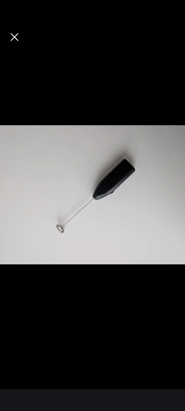 Black Handheld Milk Frother