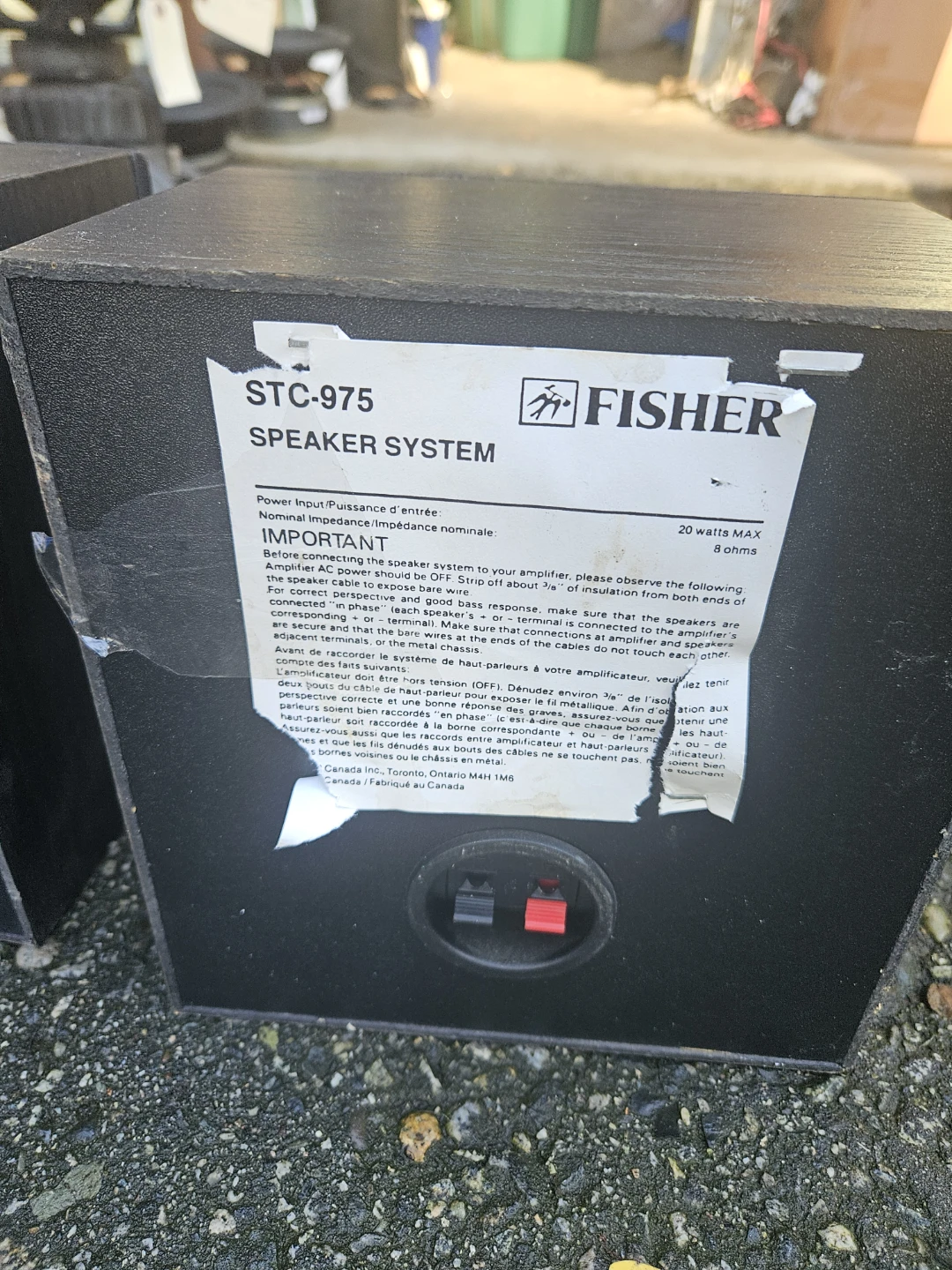 Fisher STC-975 Speaker System - photo 4