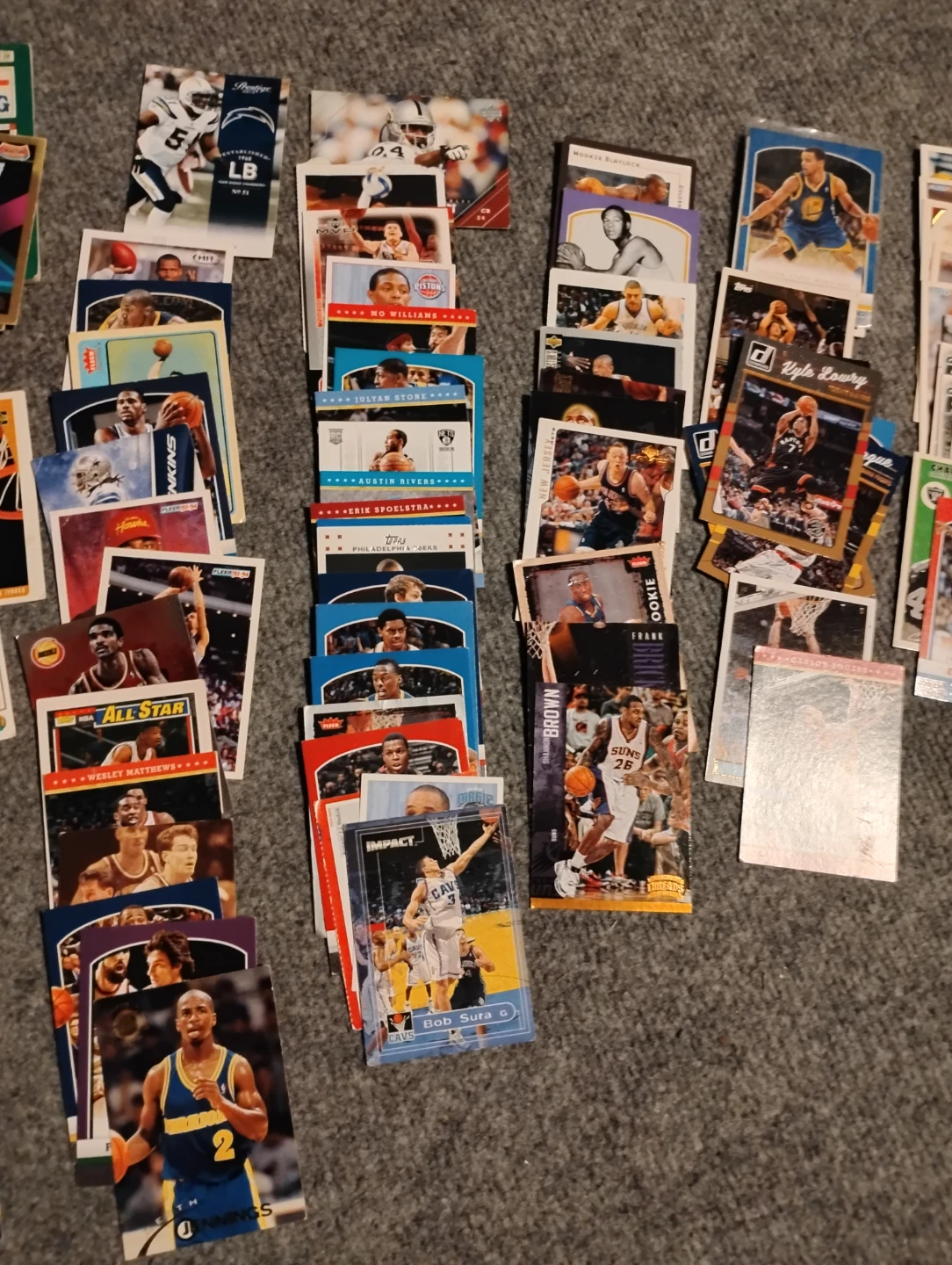 Assorted NBA and NFL Sports Trading Cards - photo 2
