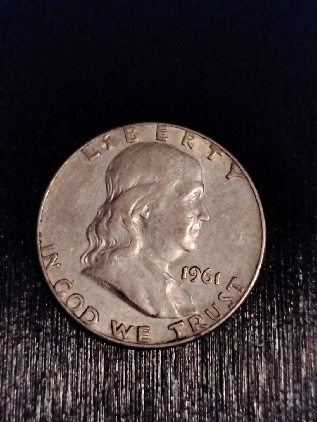 1961 Benjamin Franklin Half Dollar Coin - photo 2