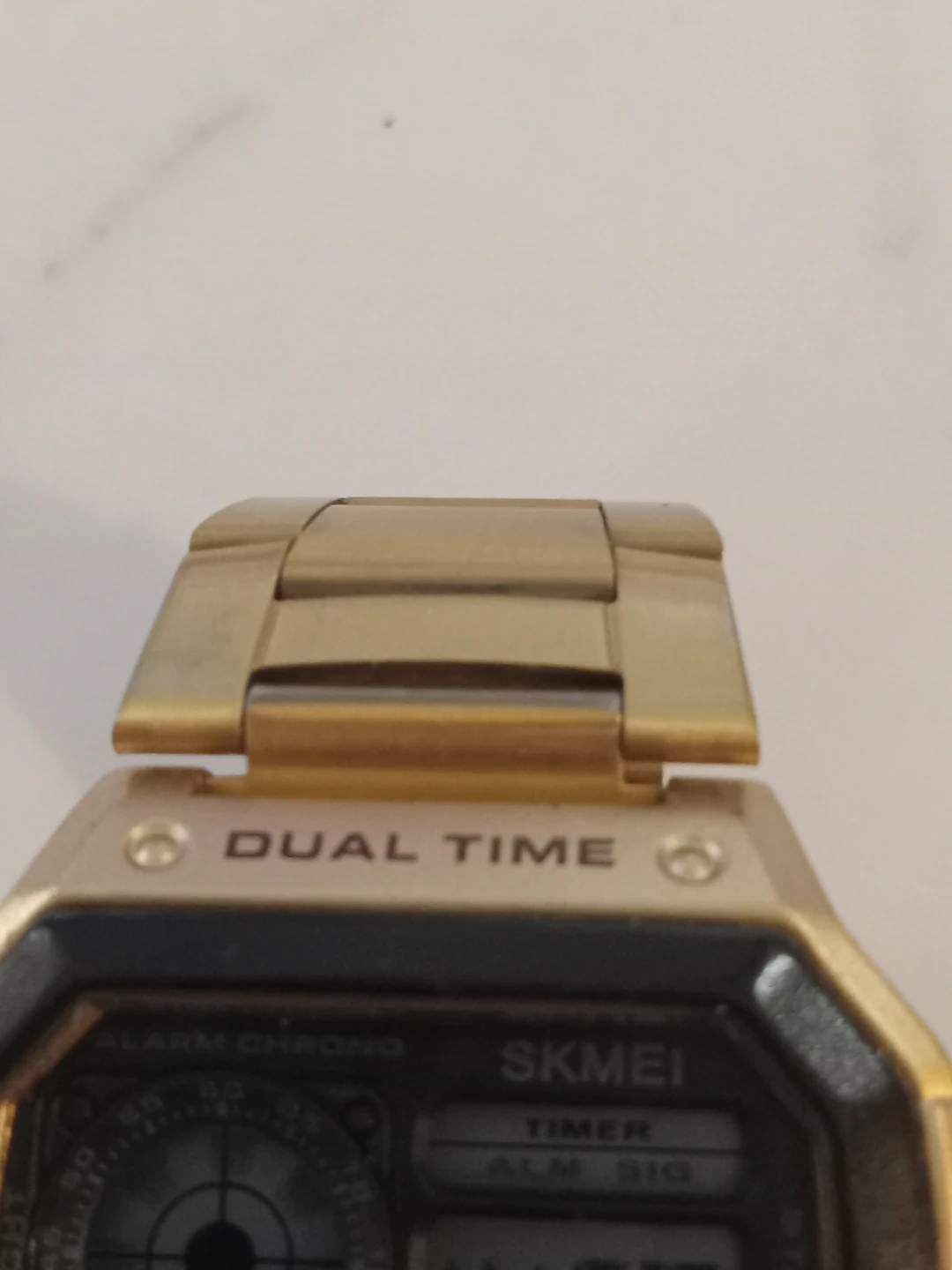 SKMEI Gold Tone Digital Dual Time Watch - photo 4