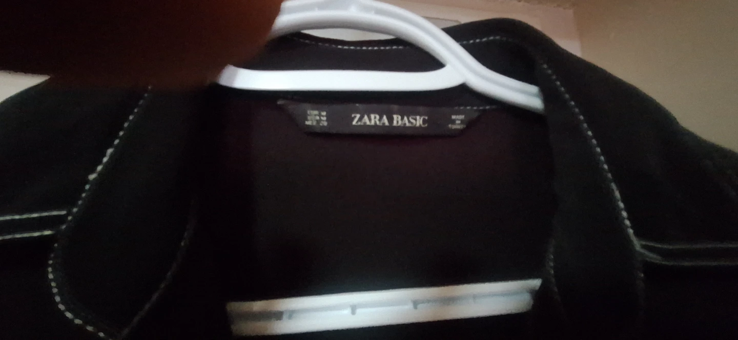 Zara Basic Black Shirt Dress - photo 3