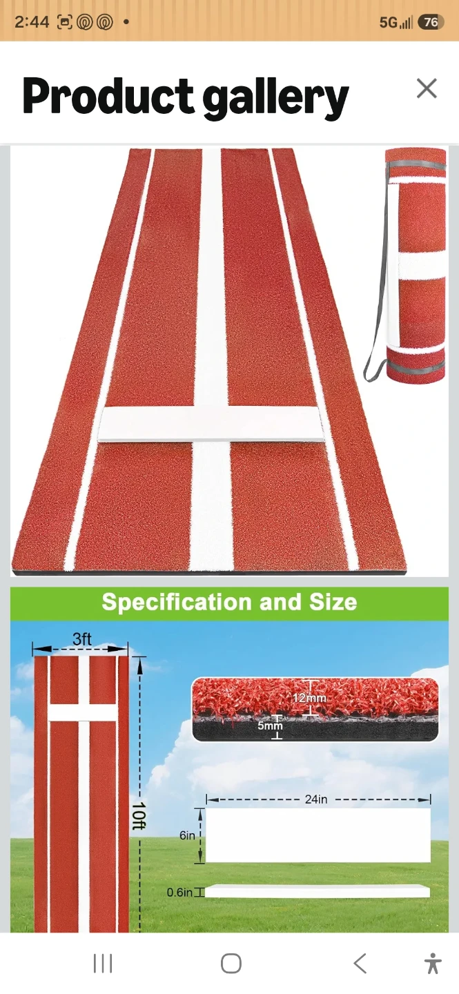 Baseball Pitching Training Mat