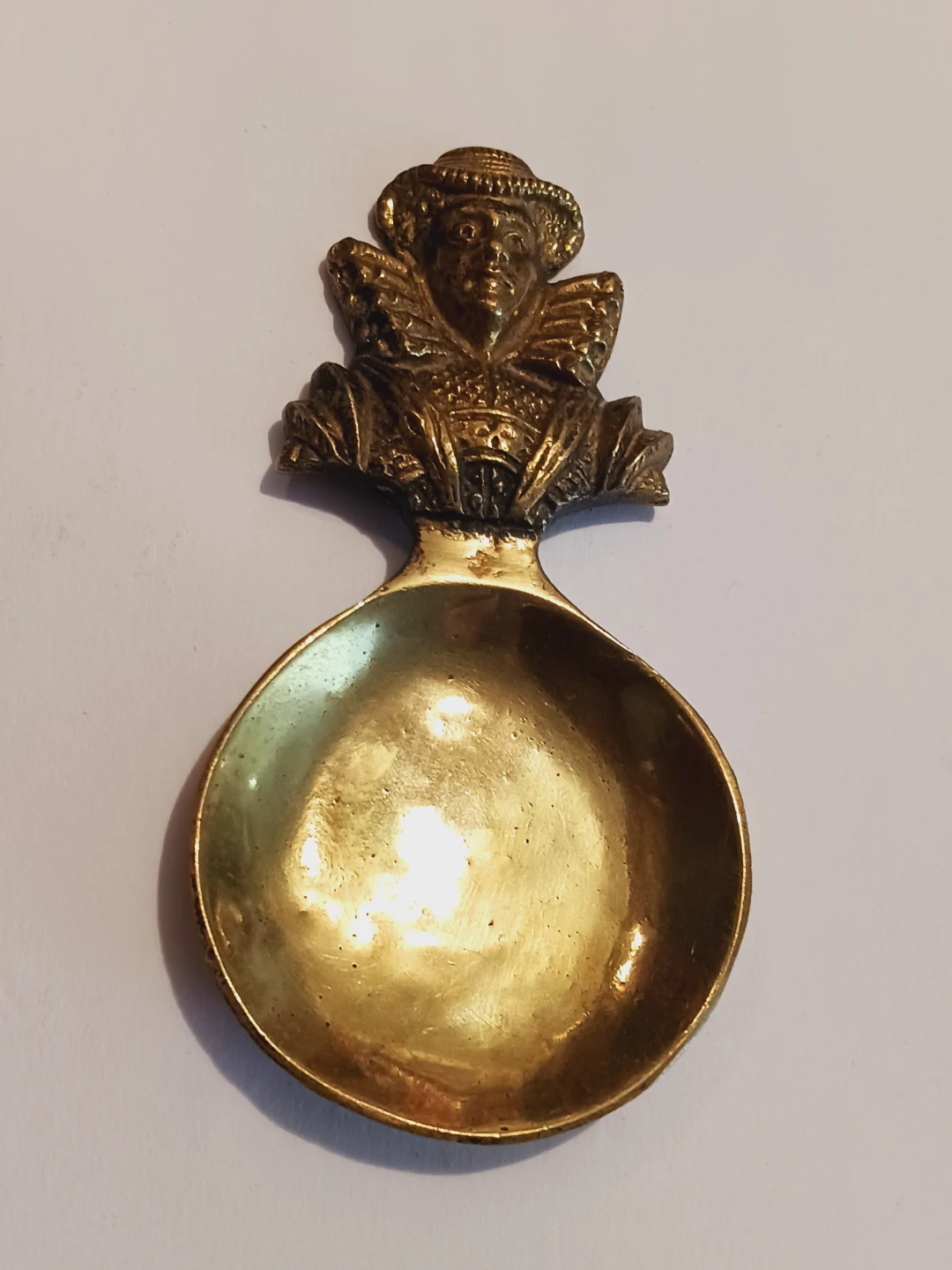 Gorgeous Vintage Brass Decorative Small  Spoon - photo 2