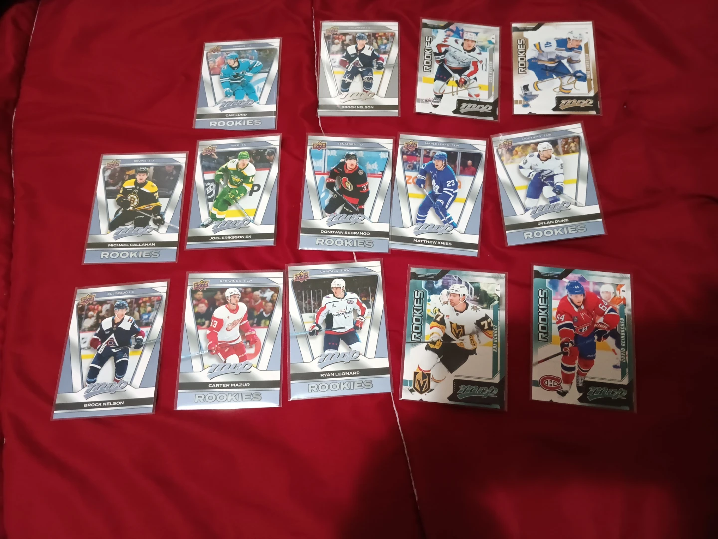 Set of 13 Upper Deck MVP Hockey Trading Cards