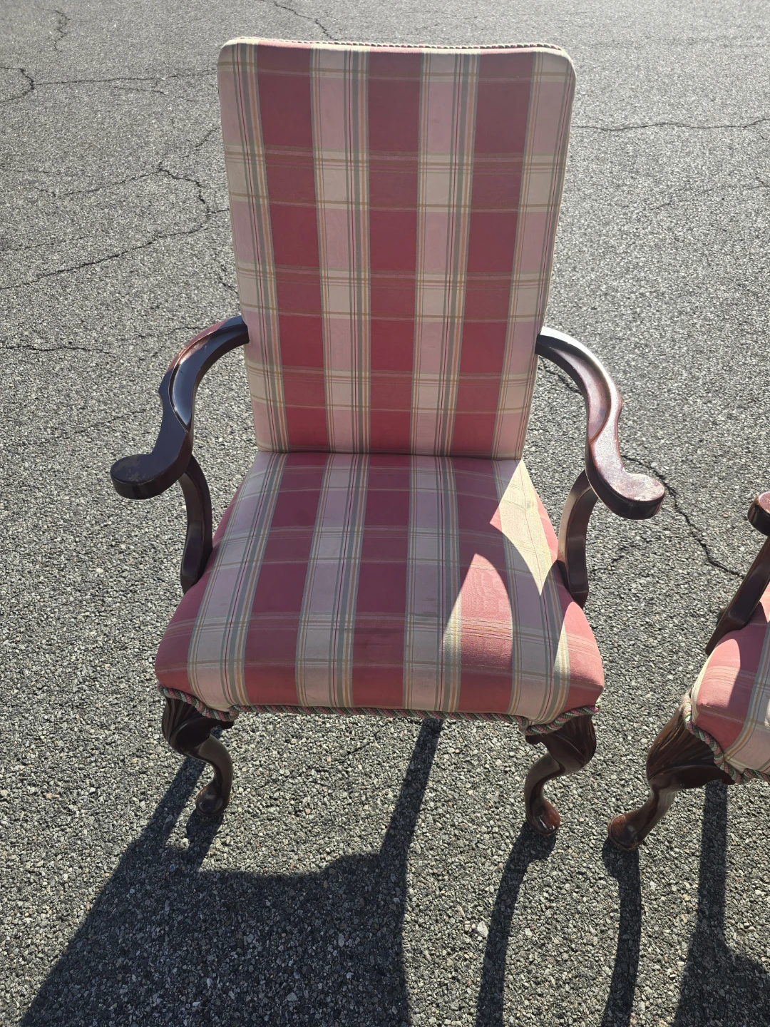 2 Antique chairs and a lamp - photo 4