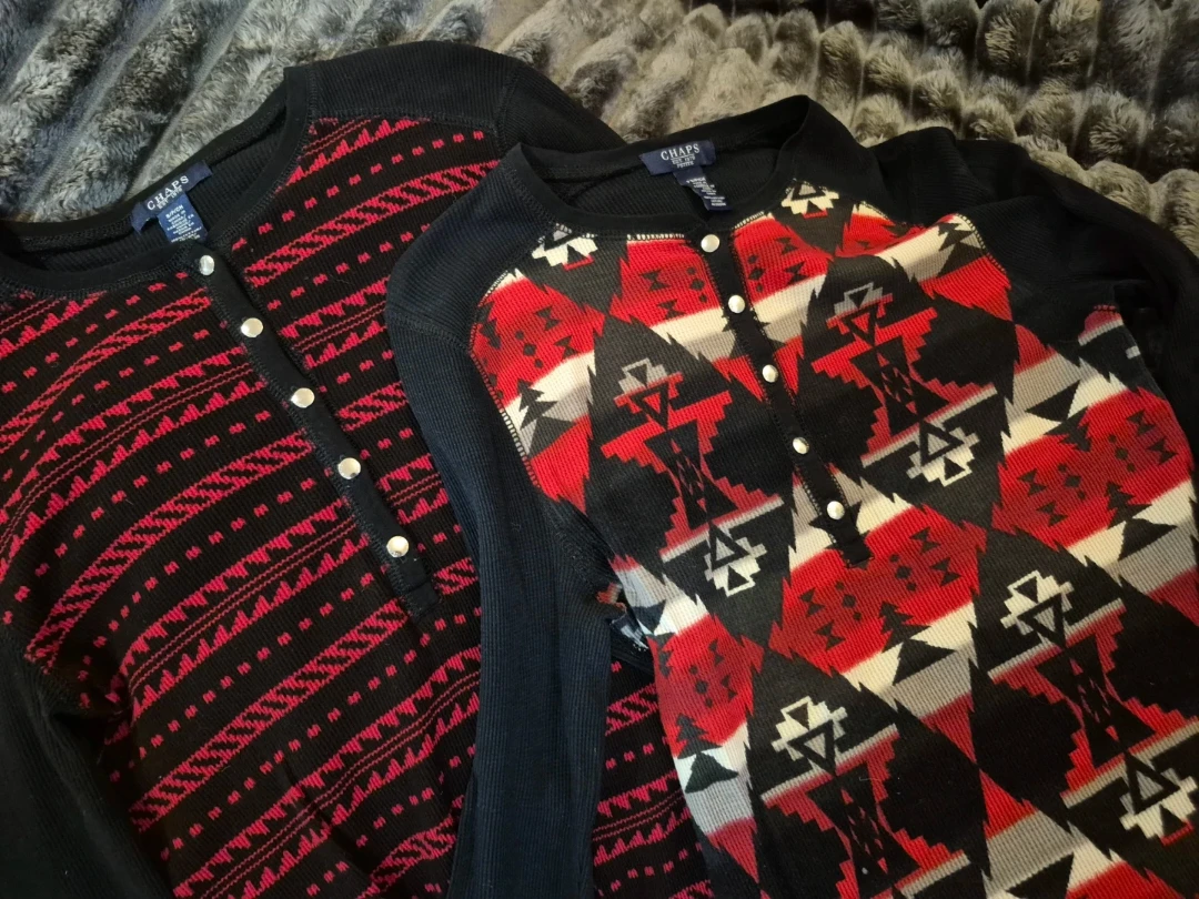 Chaps Petite Long-Sleeve Henley - photo 5