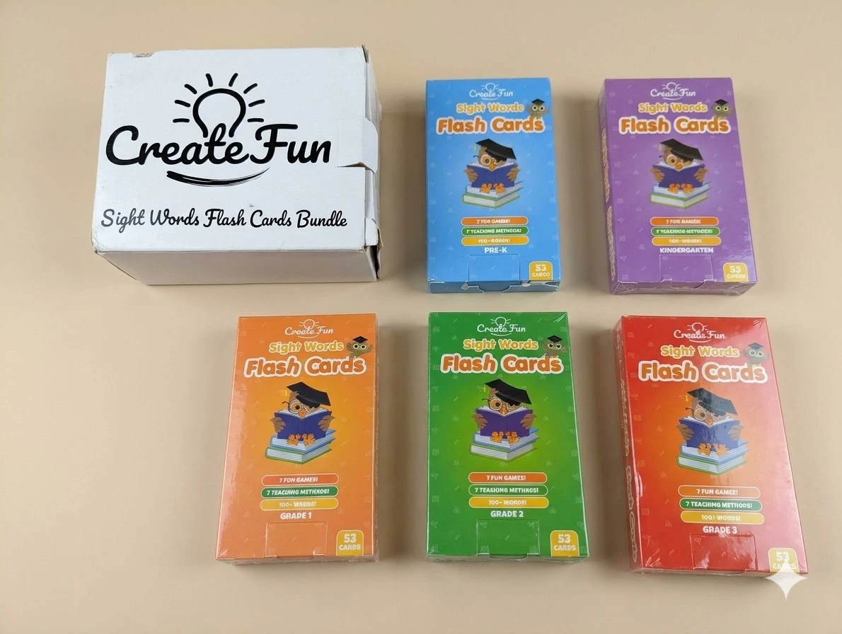 New Create Fun Sight Words Flash Cards Bundle