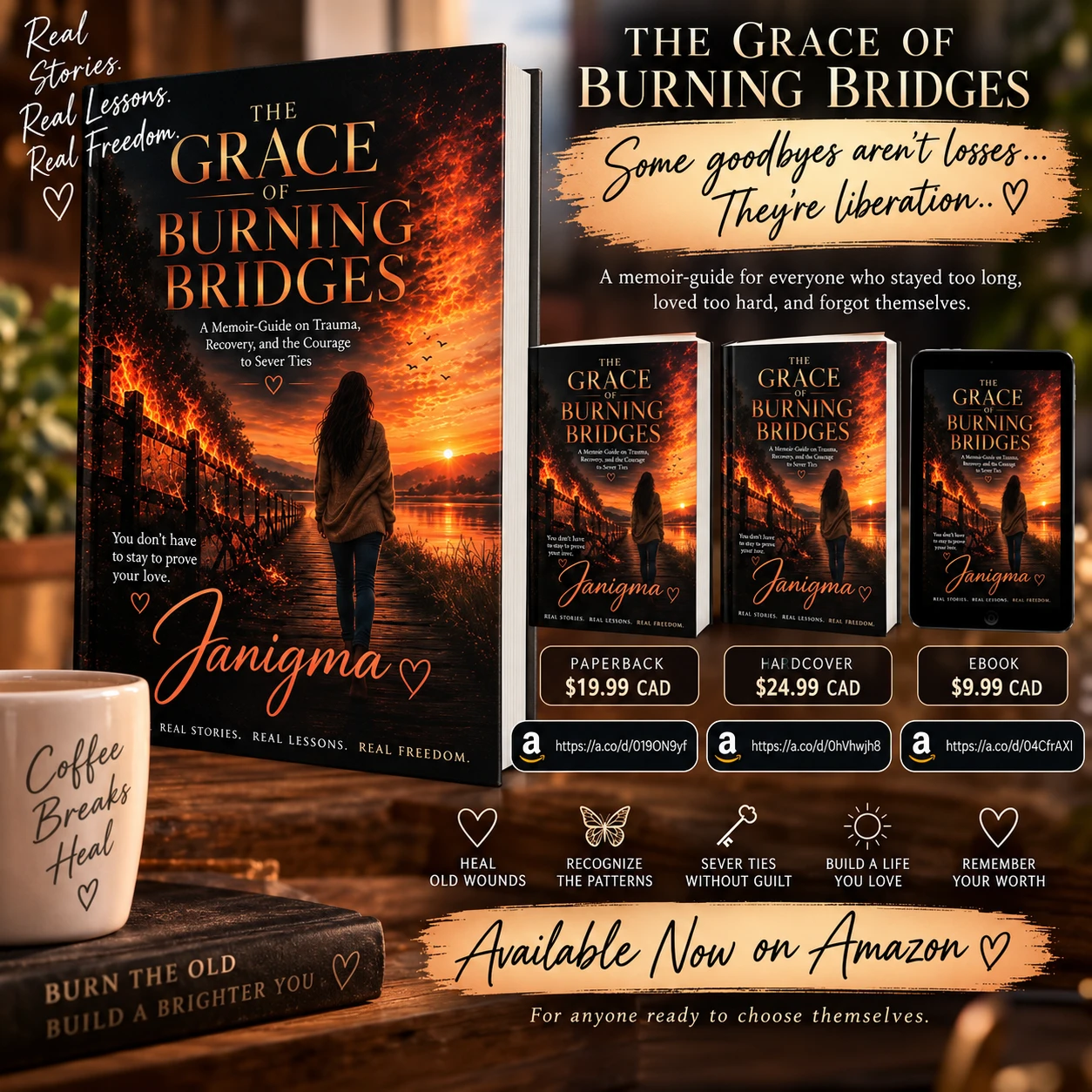 The Grace of Burning Bridges Memoir-Guide by Janigma