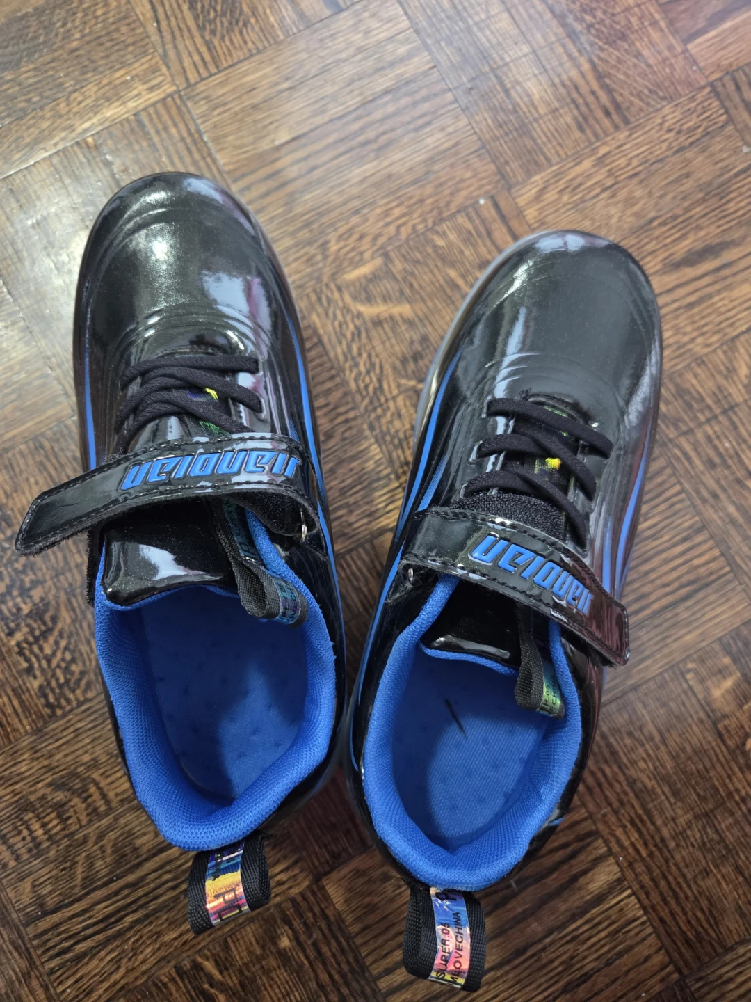 Heelys roller shoes black and blue