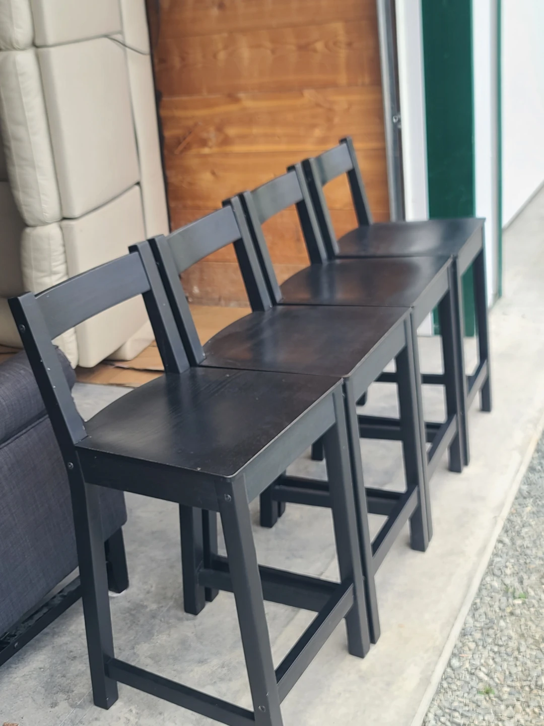Set of 4 IKEA NORDVIKEN Bar Stools - photo 2