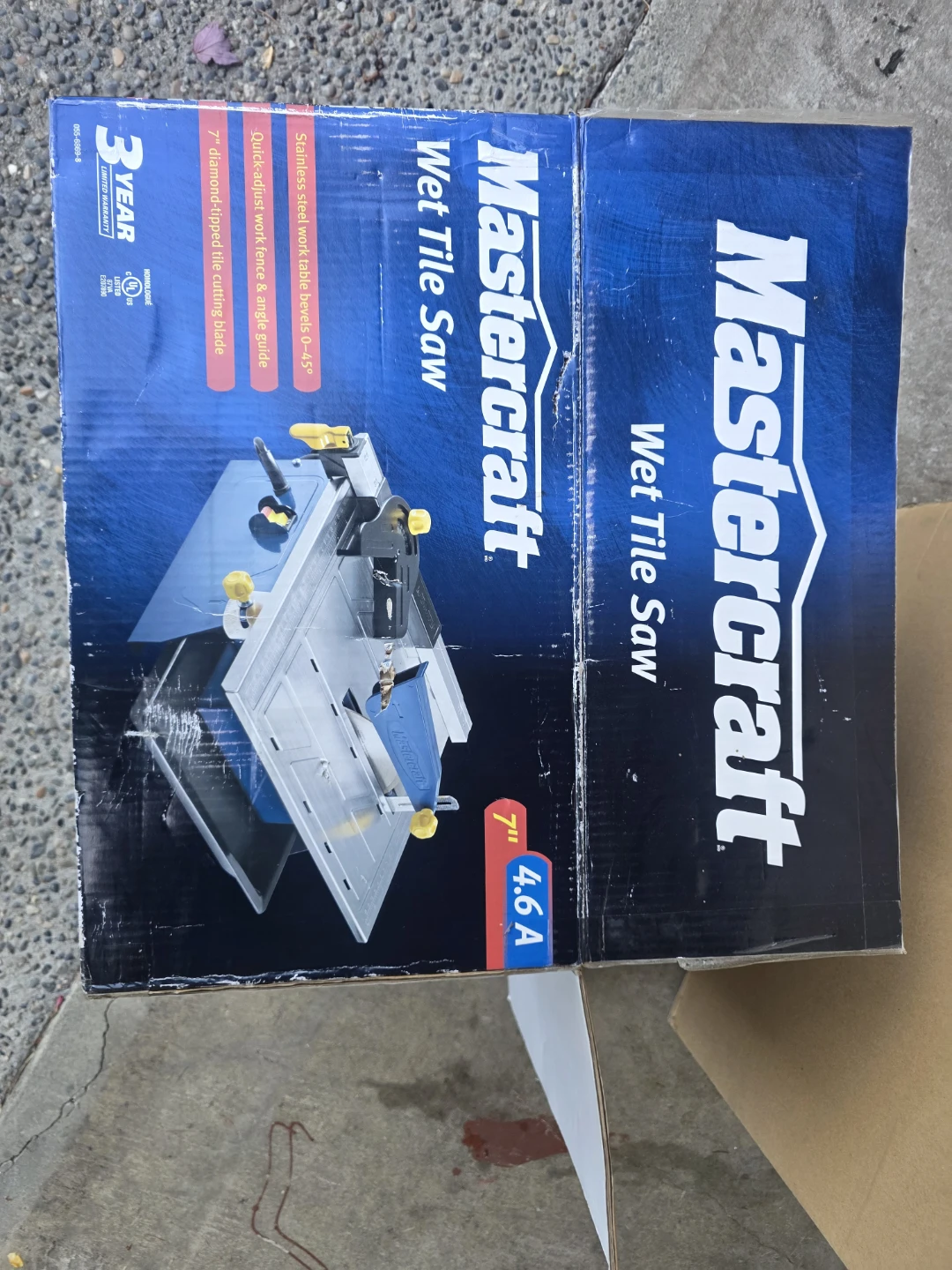 Mastercraft 7-inch Wet Tile Saw and 24  inch tile cutter - photo 5
