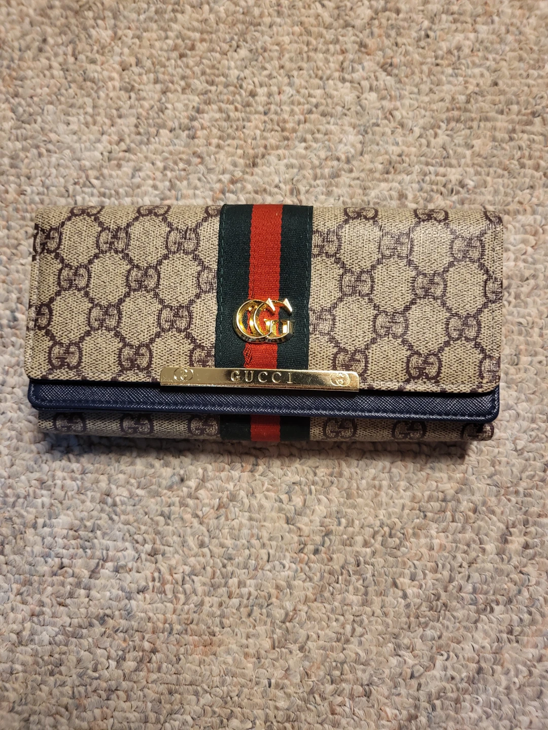 Gucci patterned long wallet