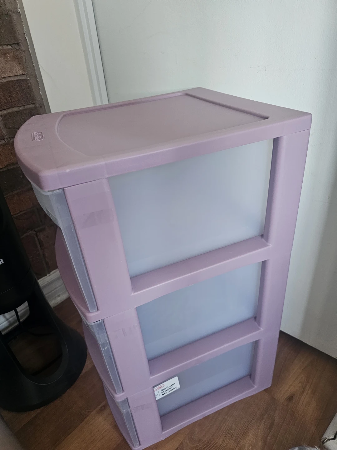 Sterilite 3-Drawer Wheeled Storage Cart, Light Purple 🏈 - photo 2