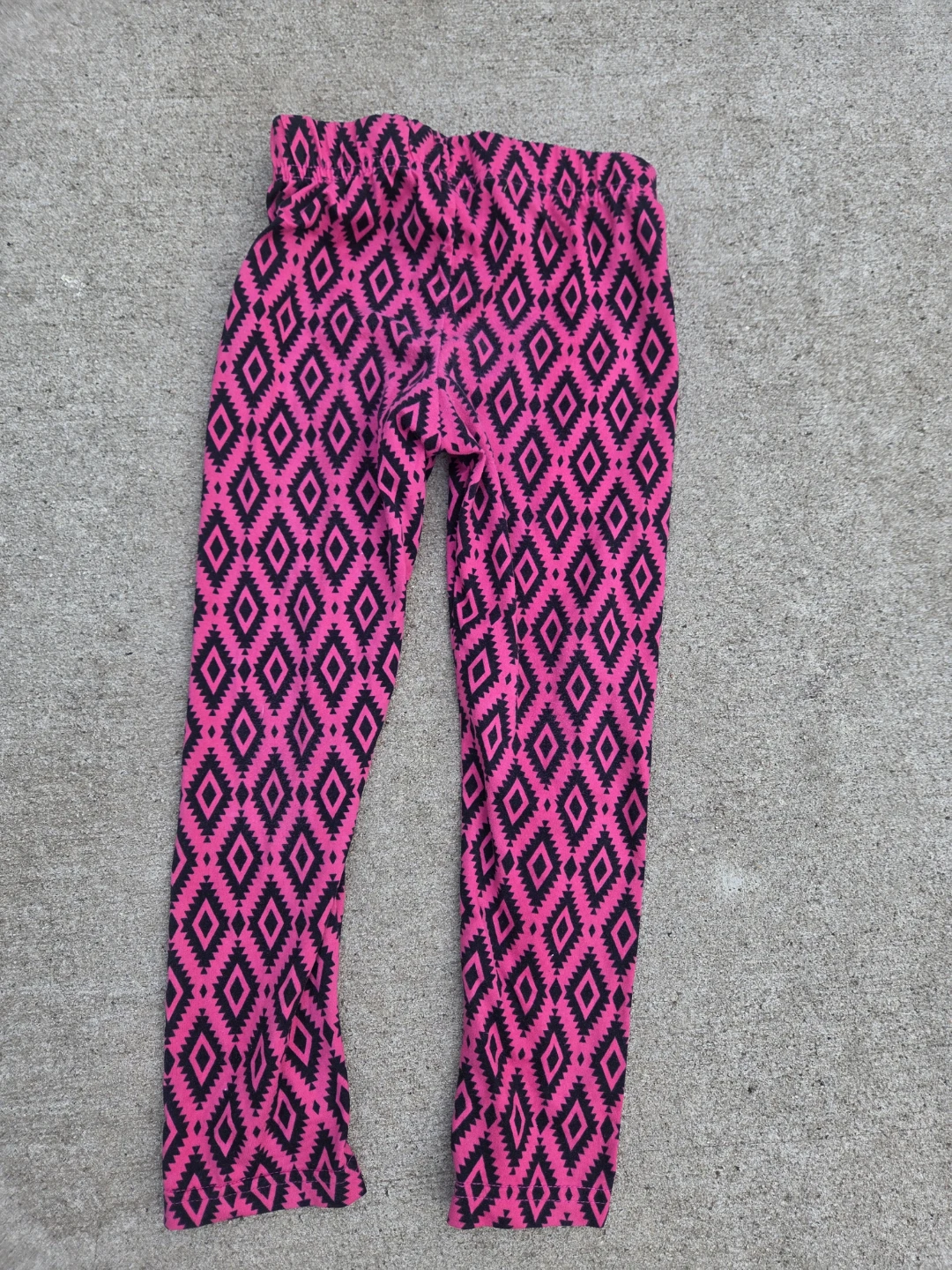 Pony Tails Pink and Black Patterned Leggings