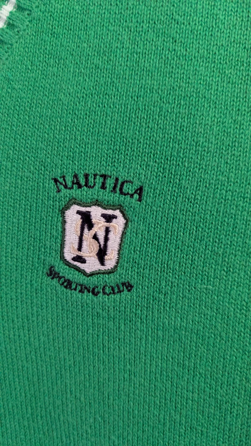 Nautica Sporting Club Green V-Neck Sweater Vest - photo 3