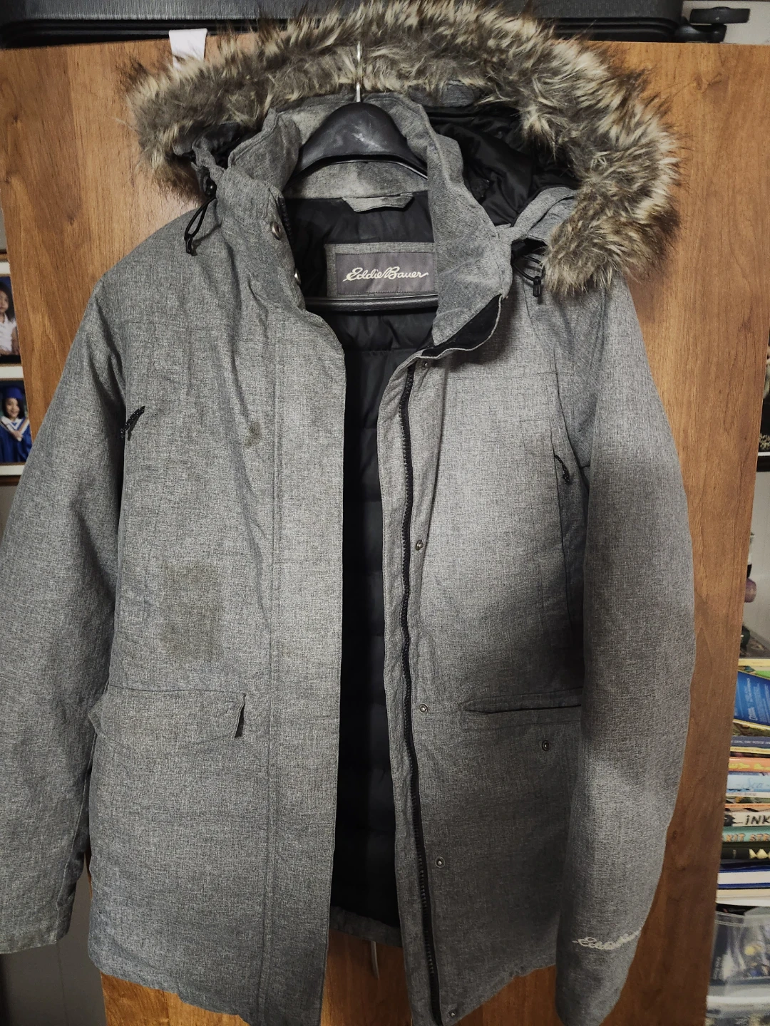 Eddie Bauer Men's Grey Parka Jacket - photo 2