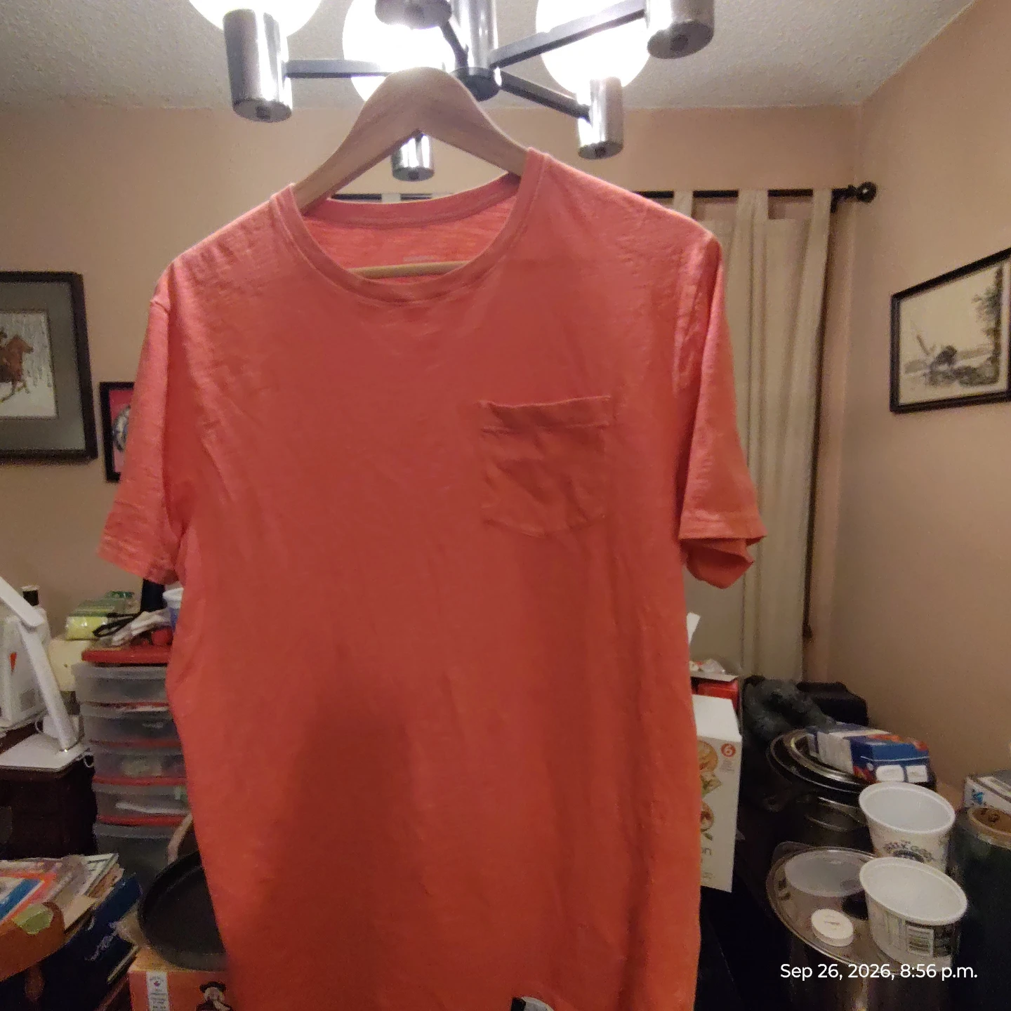 Sonoma Goods for Life Orange Pocket T-Shirt - Large - photo 2