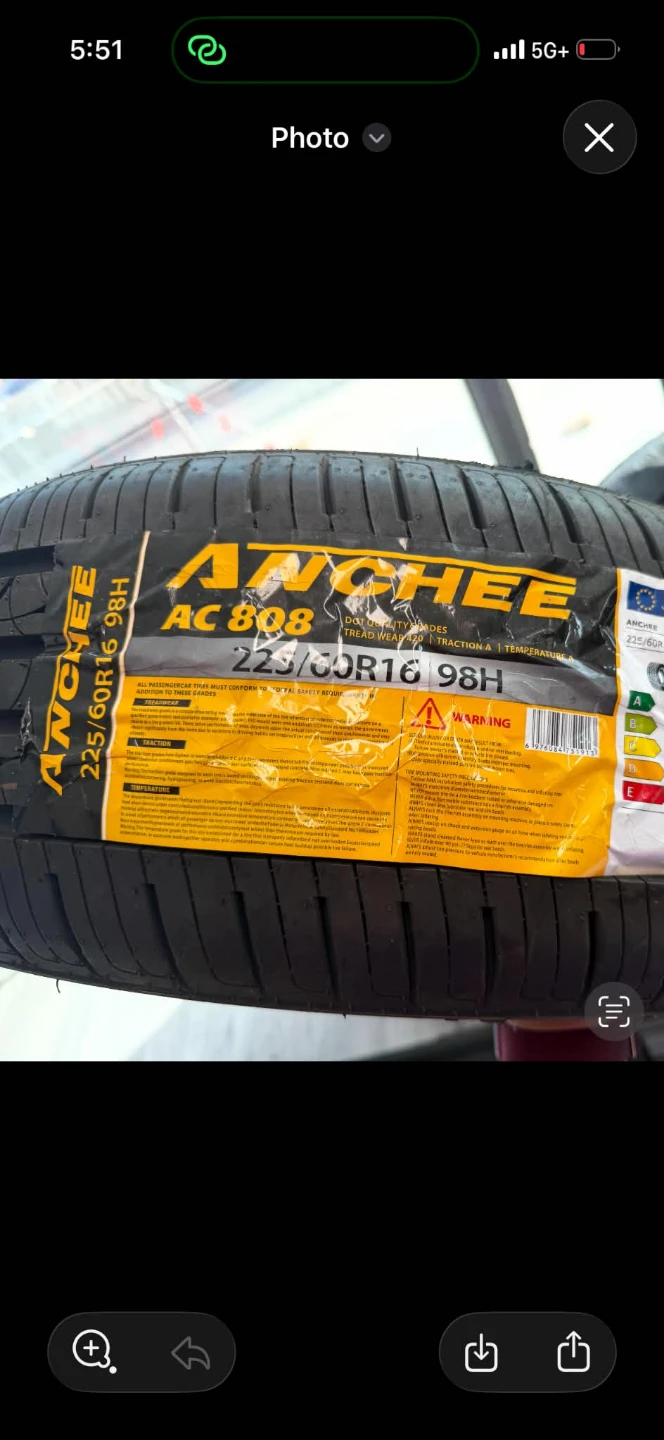 Set of 4 Ferentino 195/65R15 Tires
