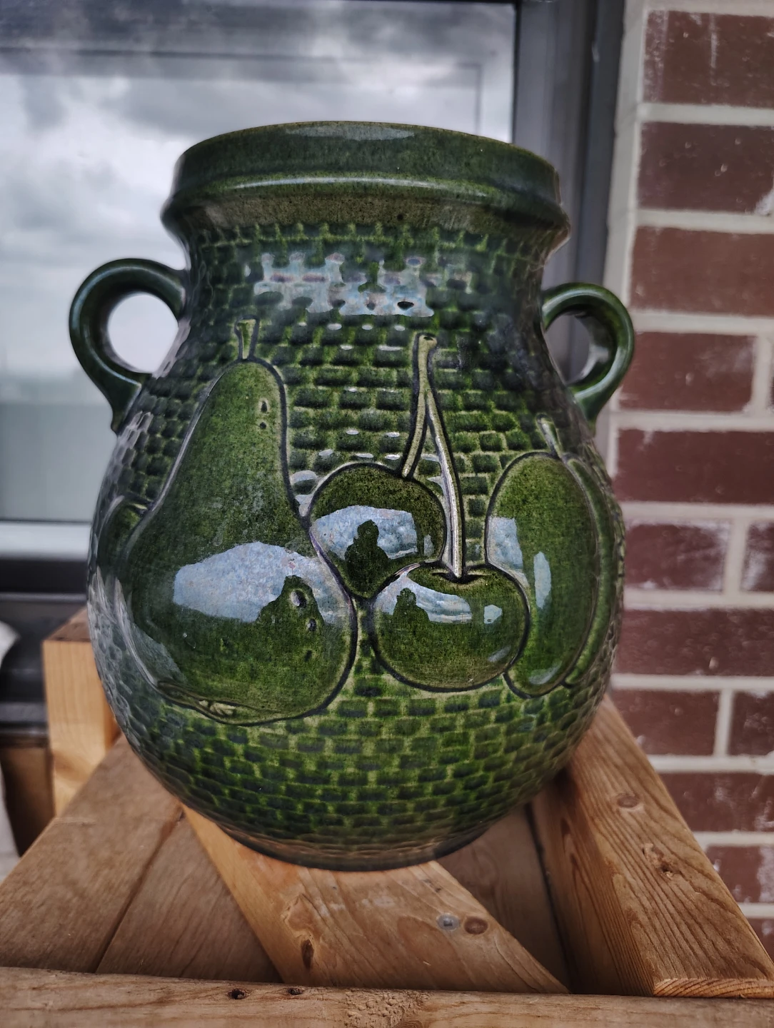 Green Rumtopf Ceramic Jar - photo 3