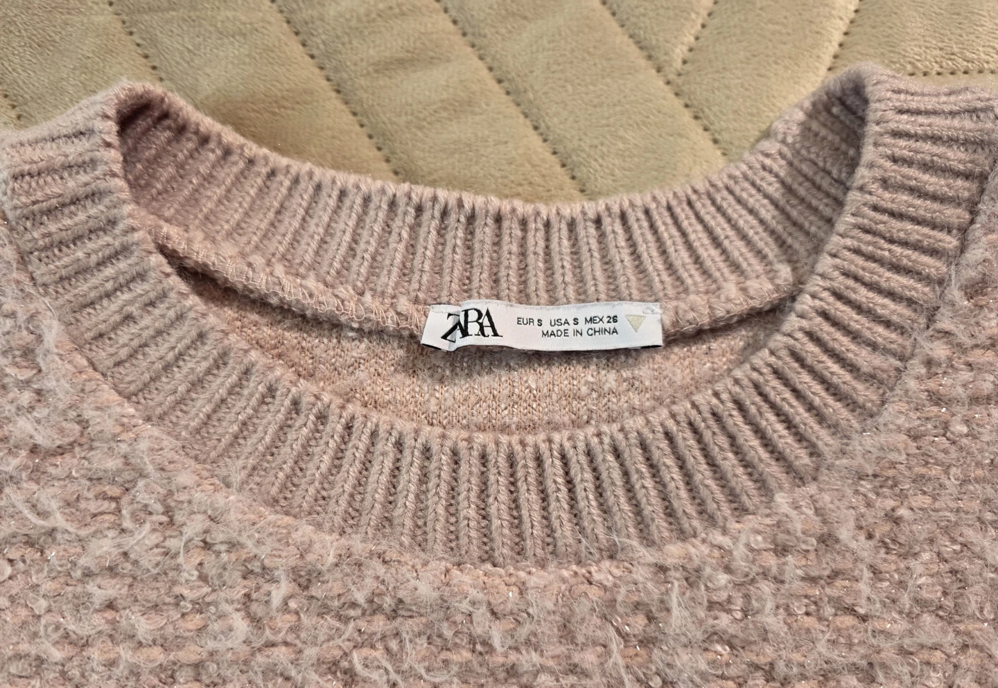 Zara Pink Textured Sweater Size Small - photo 2