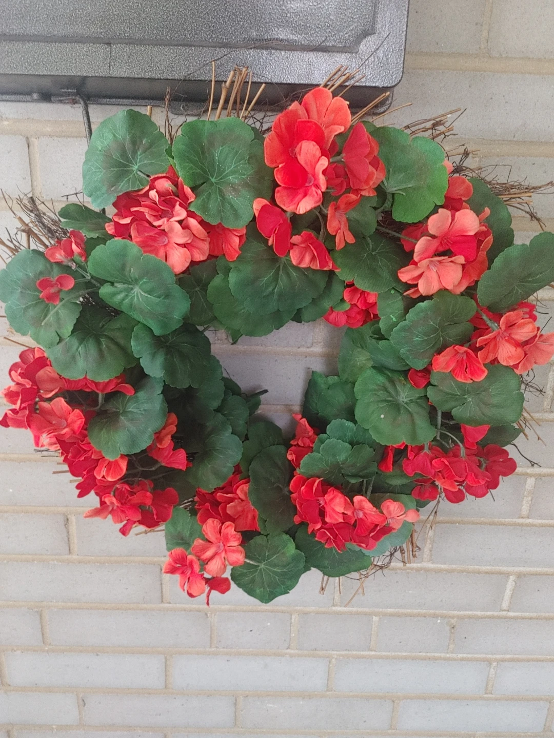 Red Geranium Wreath