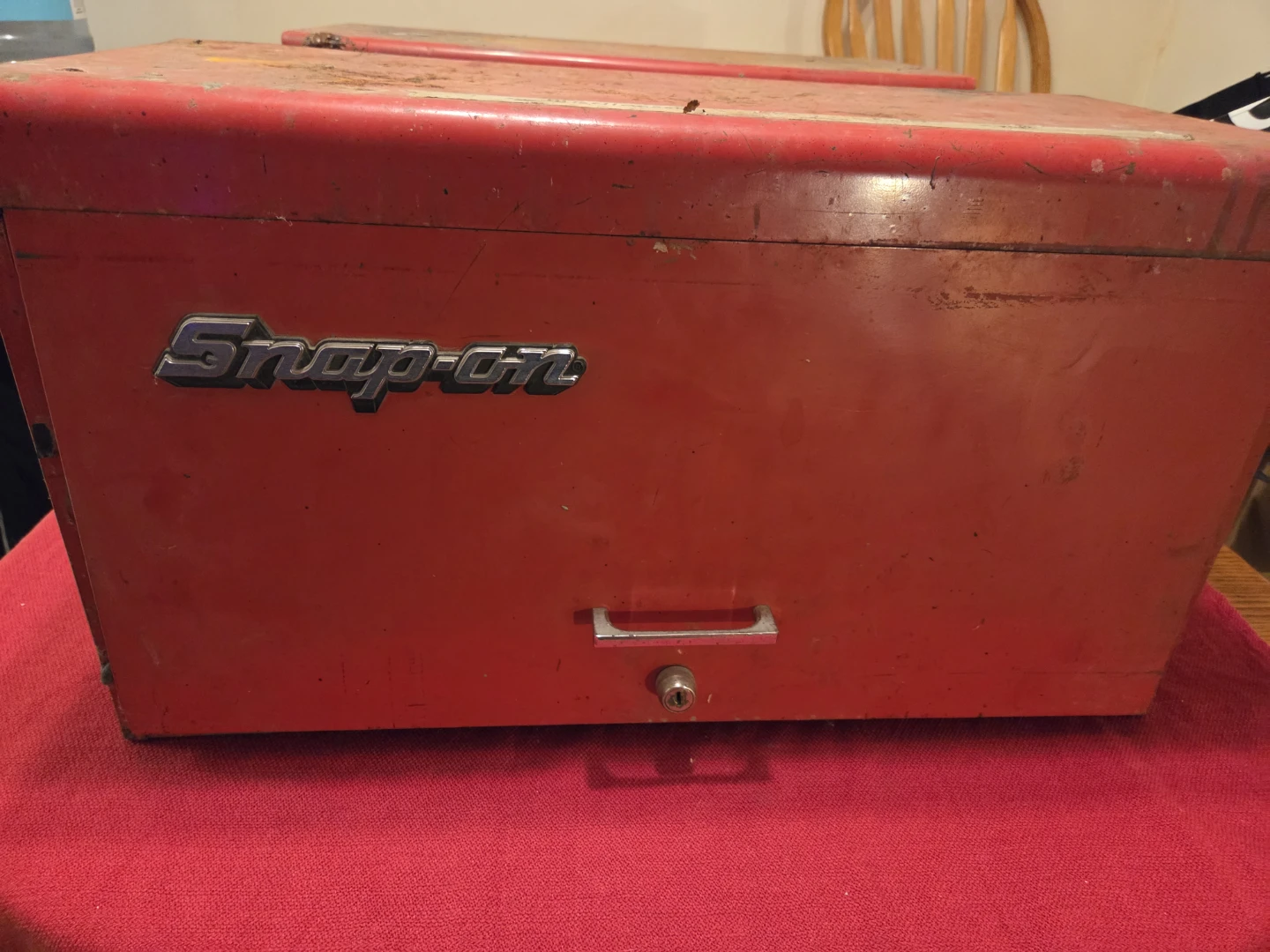 Snap-on Red Metal Toolbox, husky tool box, and mastercraft - photo 2