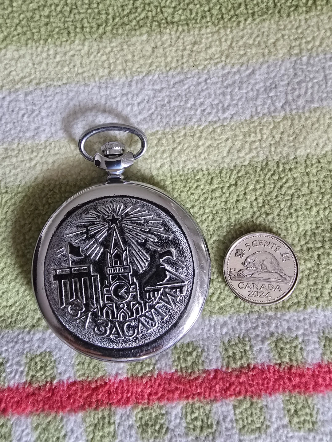 Vintage Russian Mechanical Pocket Watch - photo 2