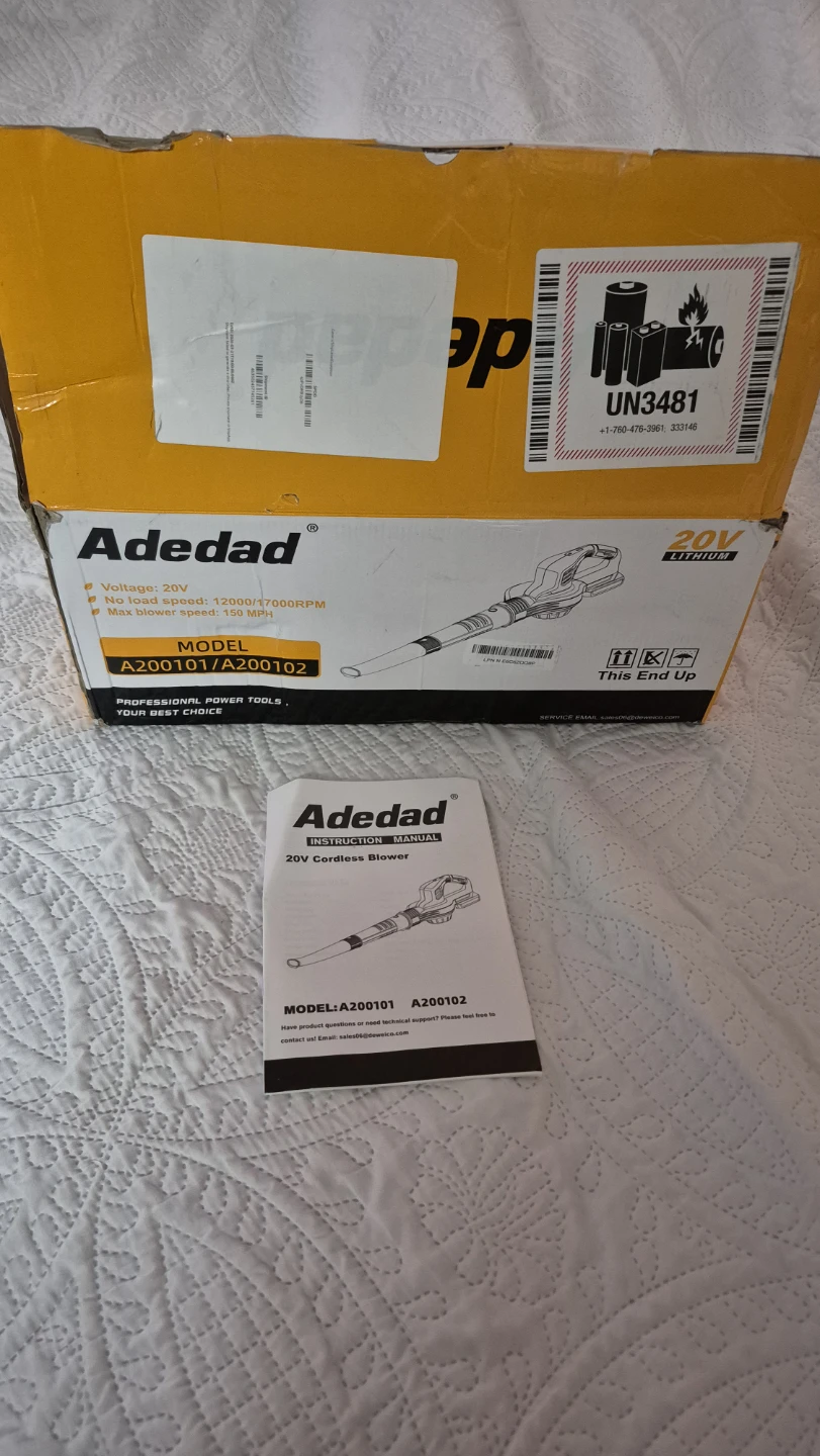Adedad 20V 150MPH Blower strong - photo 4