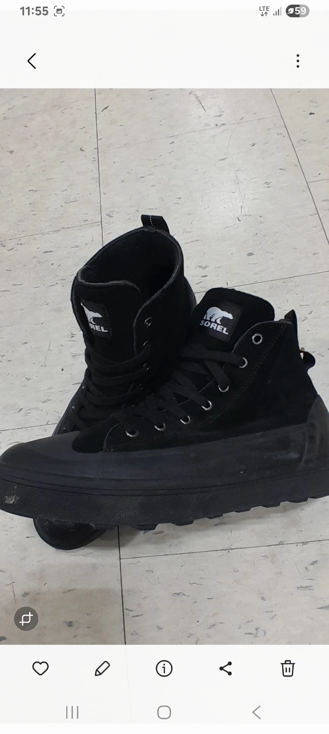 Sorel black high-top sneakers Men's Size 11