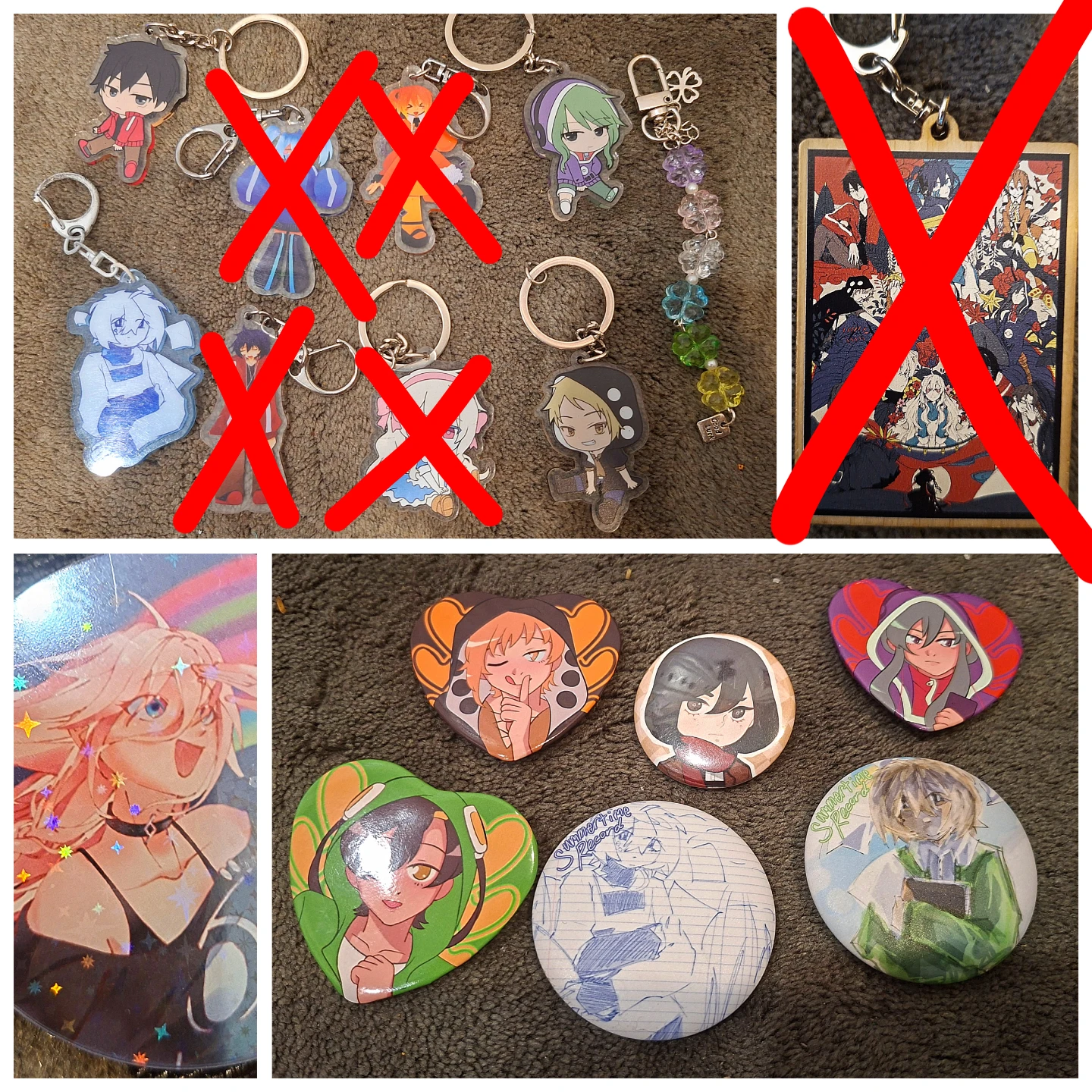 Kagerou Project Keychains & Pins Mekakucity Actors Vocaloid
