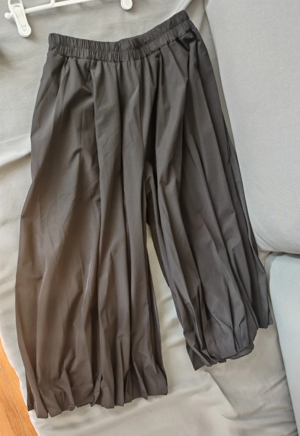 Black elastic waist balloon trousers - photo 2