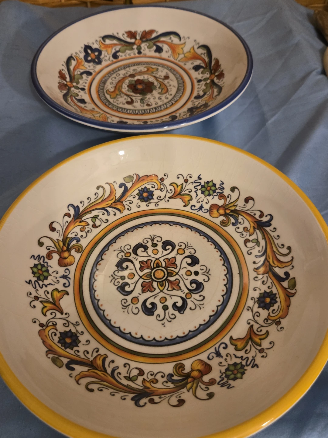 Ceramica Cuore Italian Pasta Bowls Pair