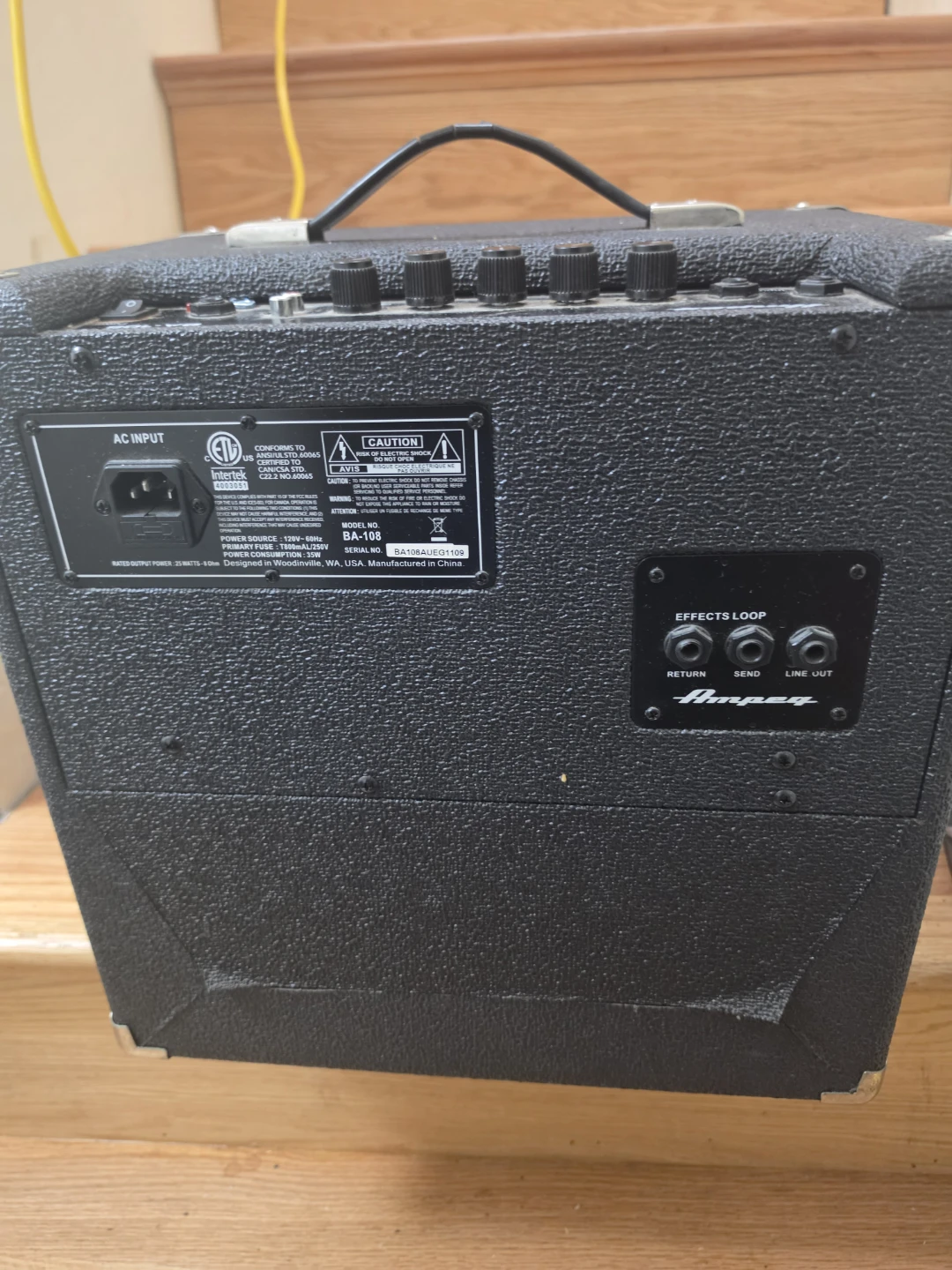 Ampeg BA-108 Bass Combo Amp - photo 3