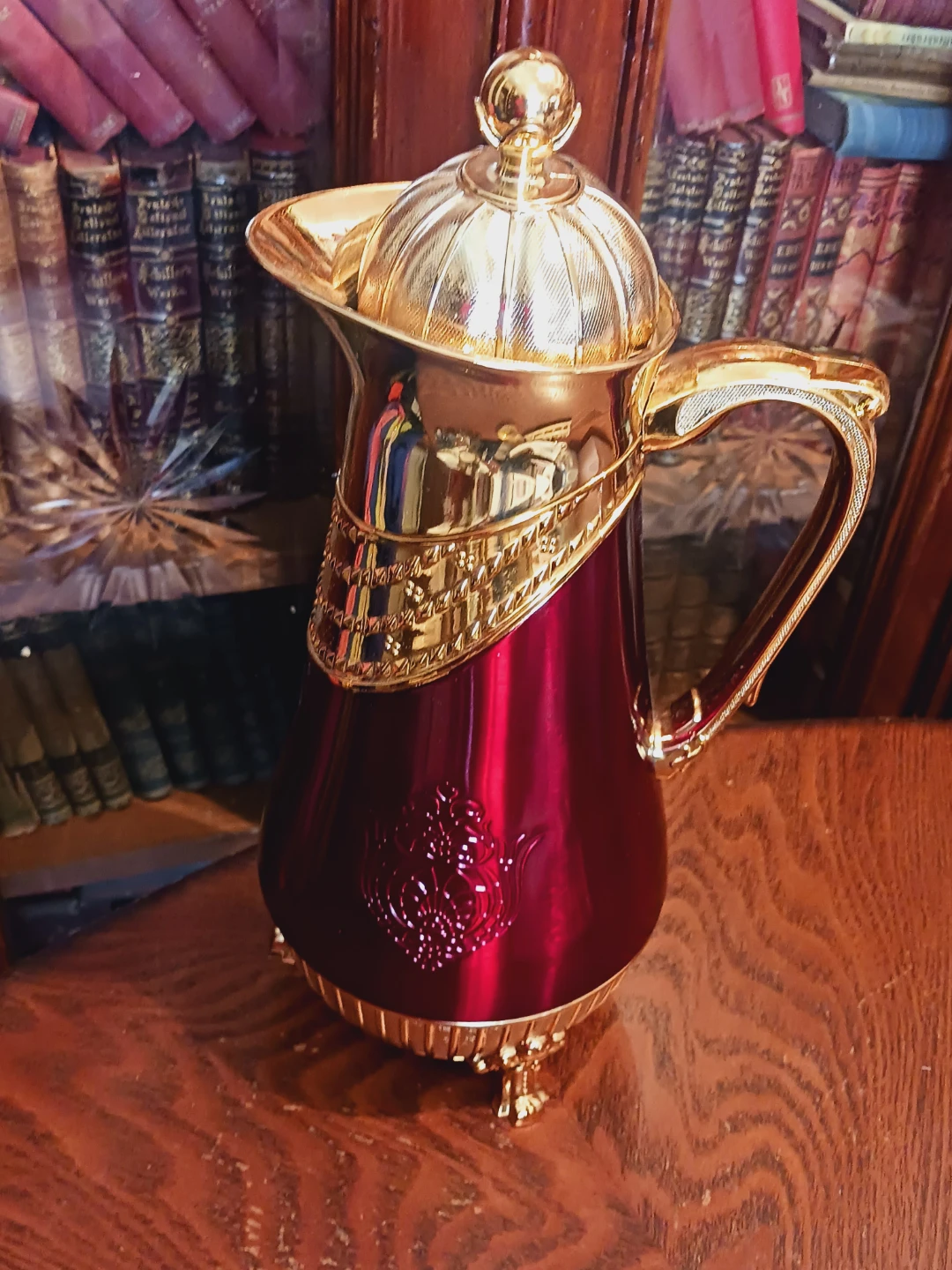 Red and Gold Decorative Thermal Beverage Carafe - photo 4