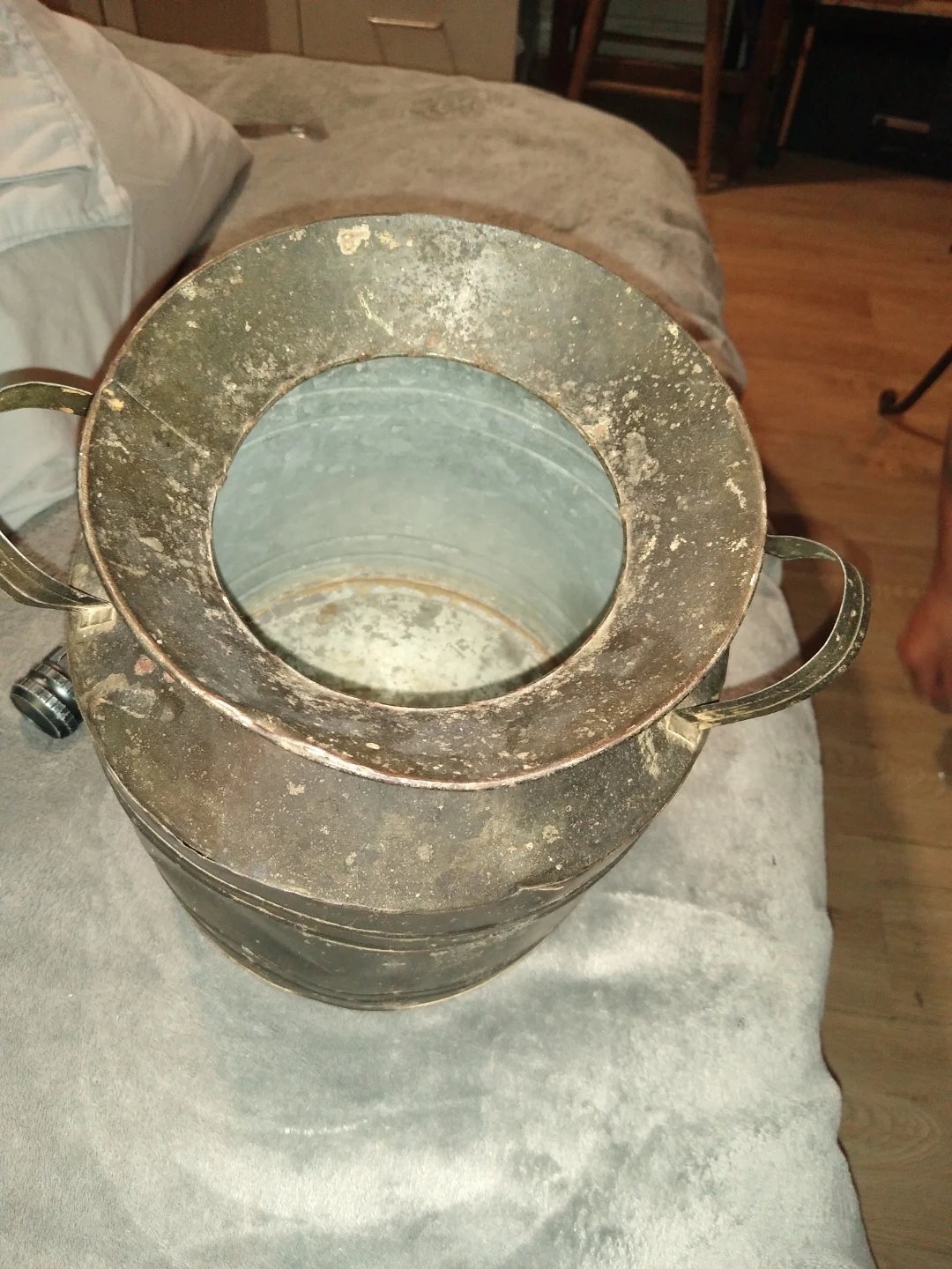 Vintage metal cream or milk can - photo 3