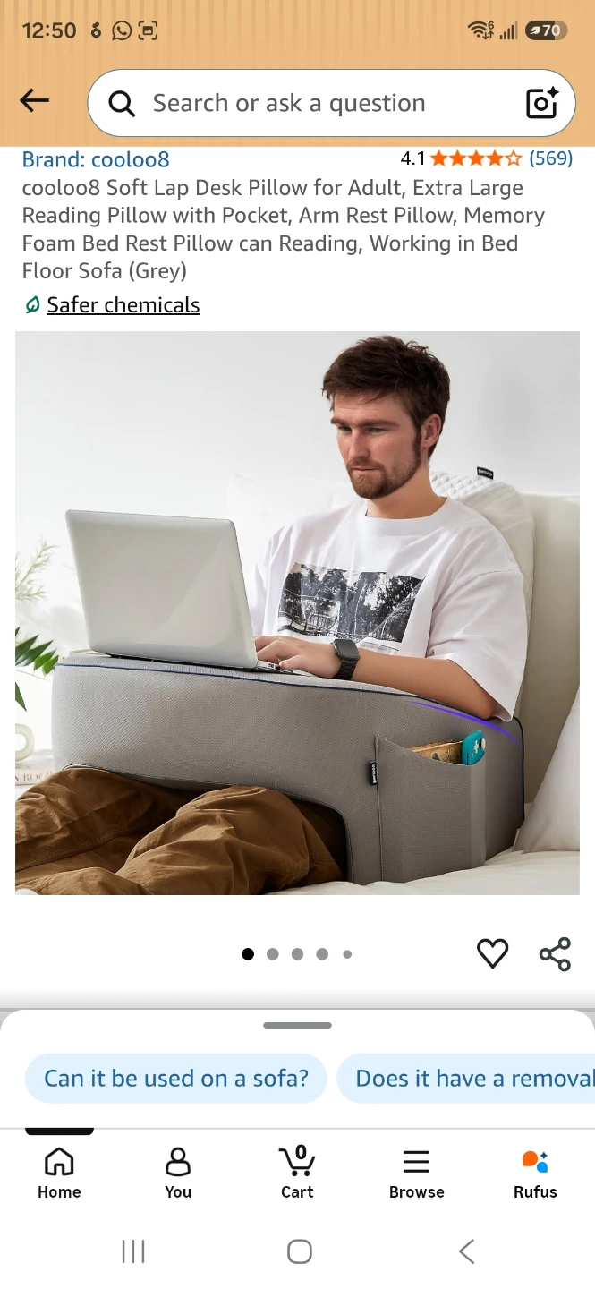 Lap desk/gaming cushion