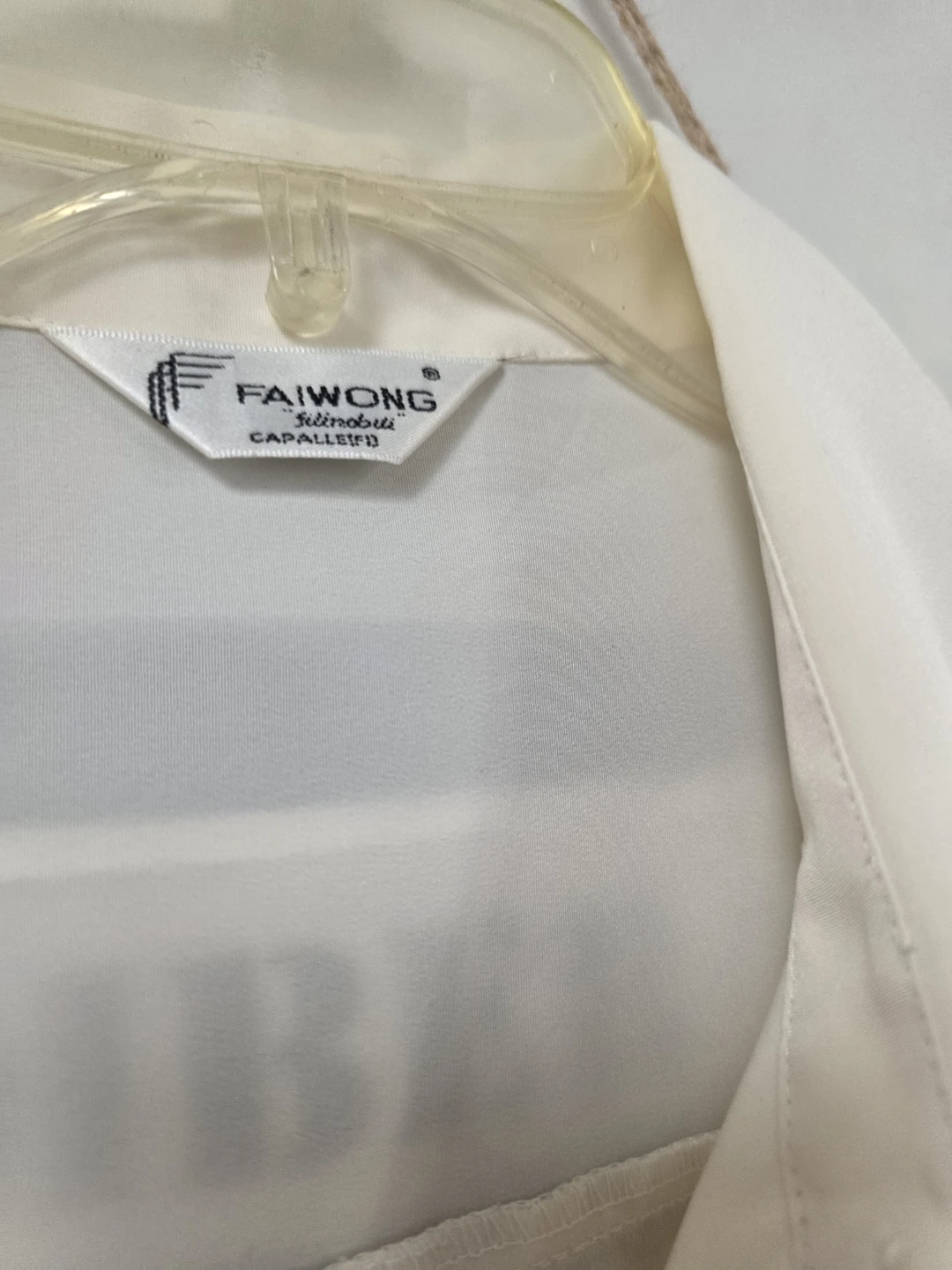 Cream Short Sleeve Button-Up Shirt with Flower Embroidery - photo 5