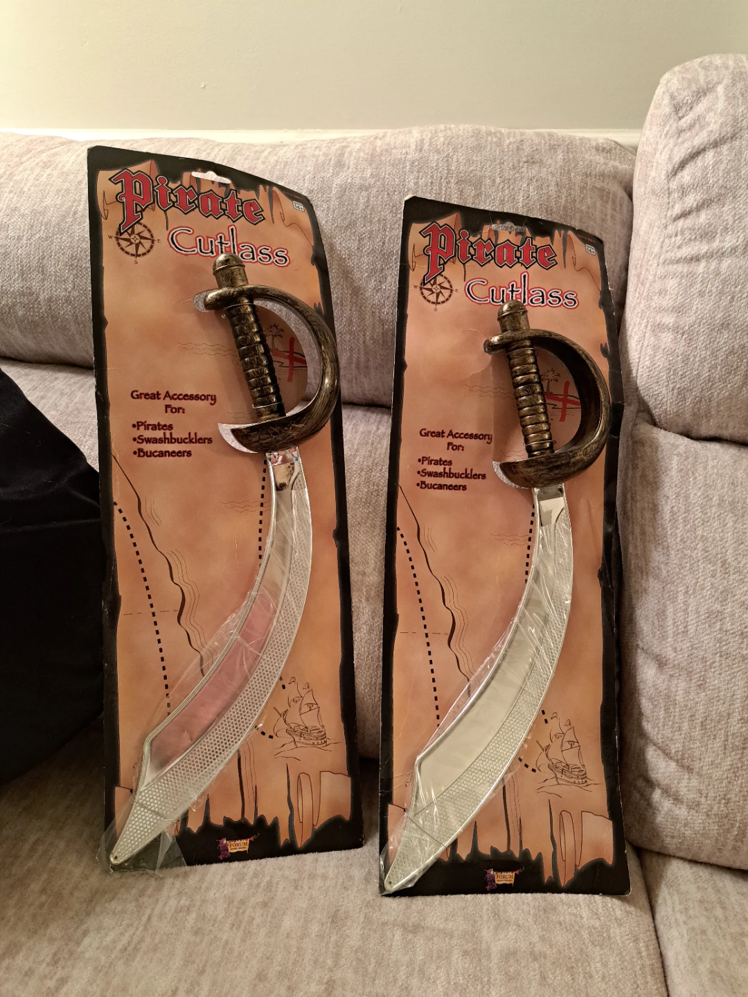 2 New Forum Novelties Pirate Cutlass Costume Swords